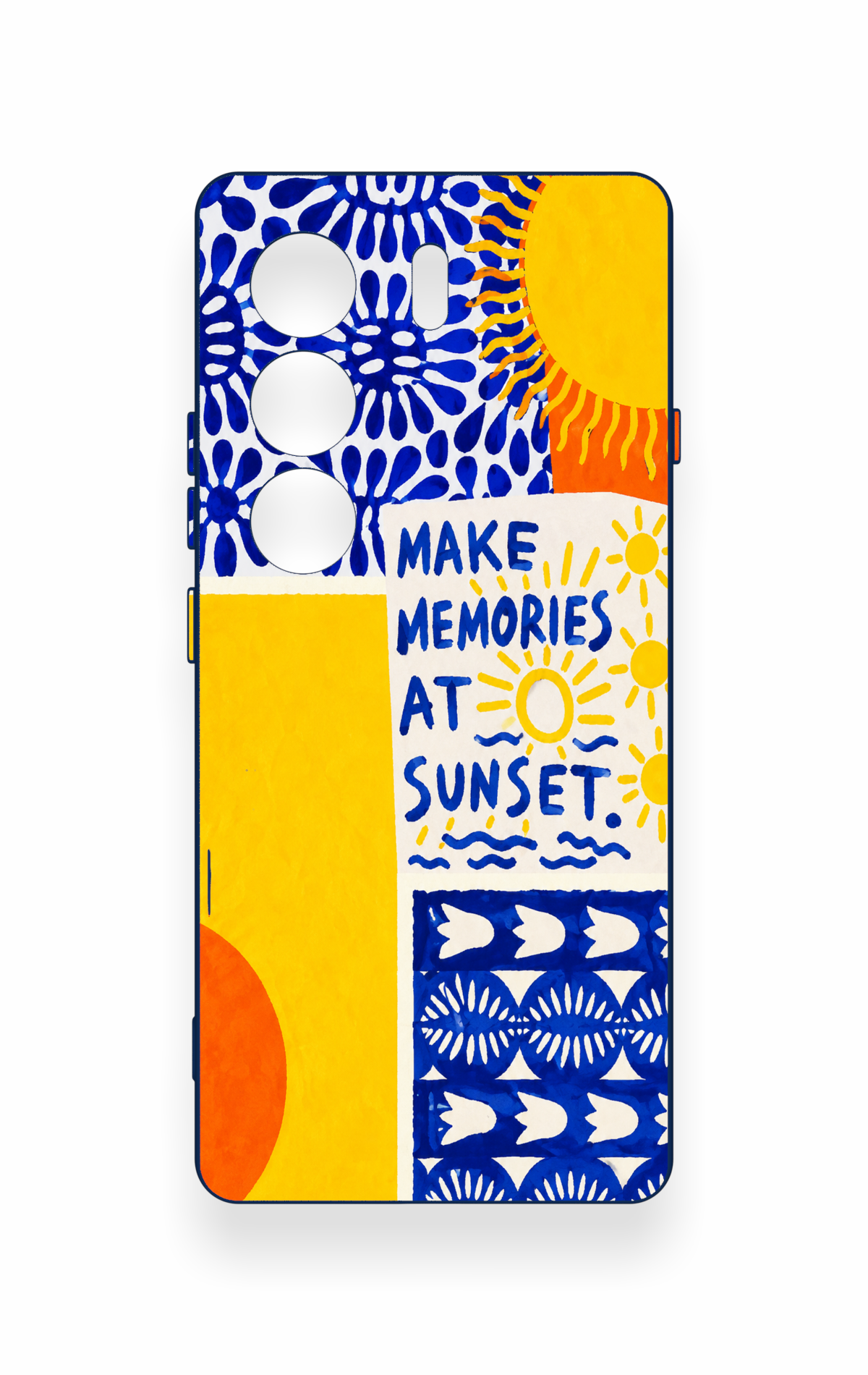 Tecno Camon 40 4G Uyumlu Sunset Desenli Silikon Kılıf