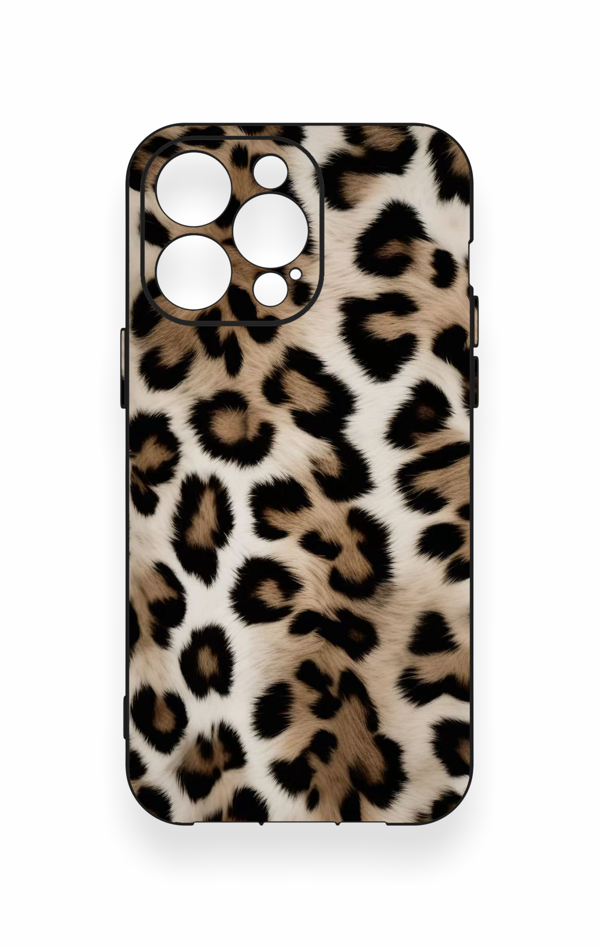 iPhone 14 Pro Max Uyumlu Leopar Derisi Desenli Silikon Kılıf