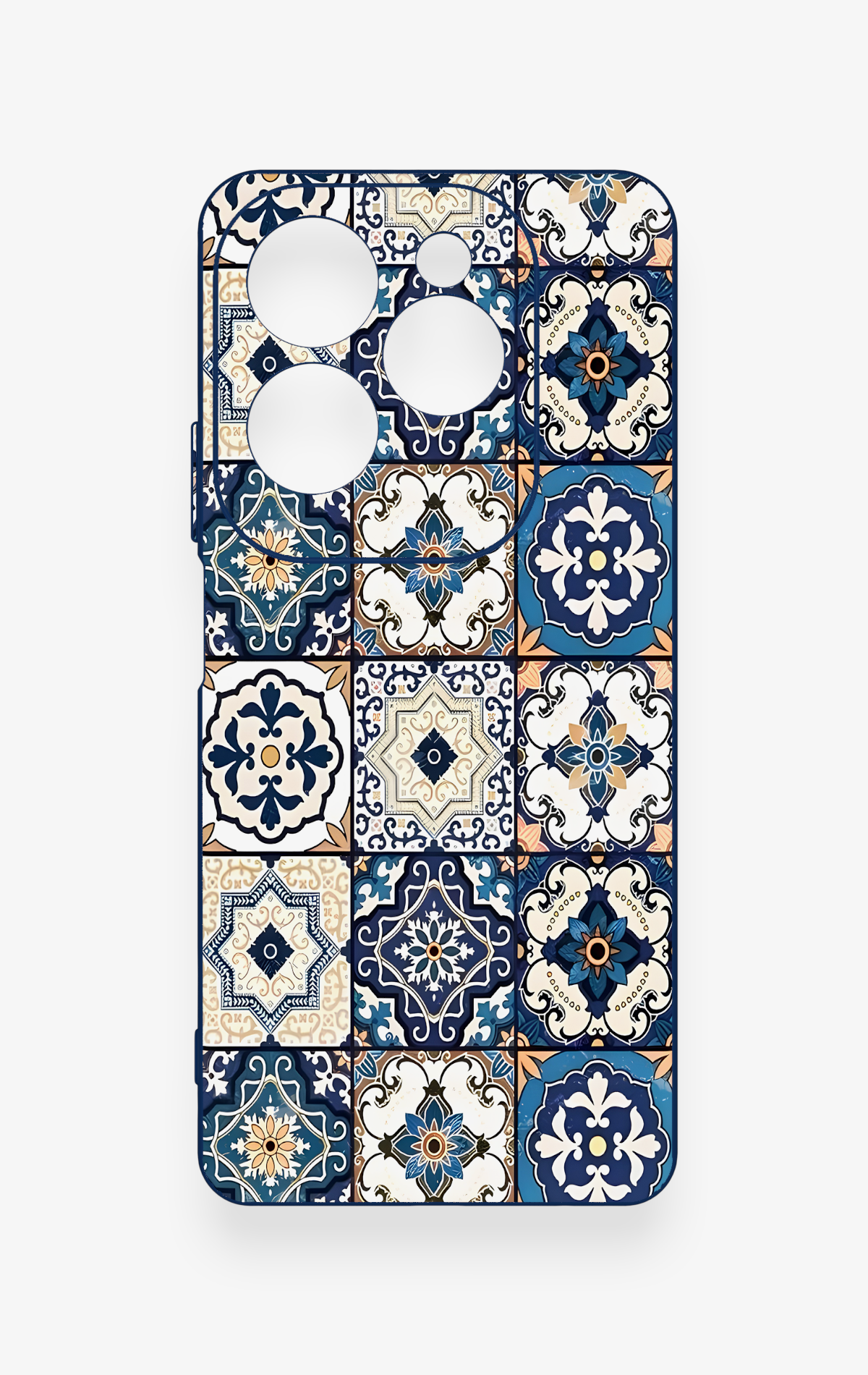 İnfinix Hot 40 Pro Uyumlu Mozaik Çini Desenli Silikon Kılıf