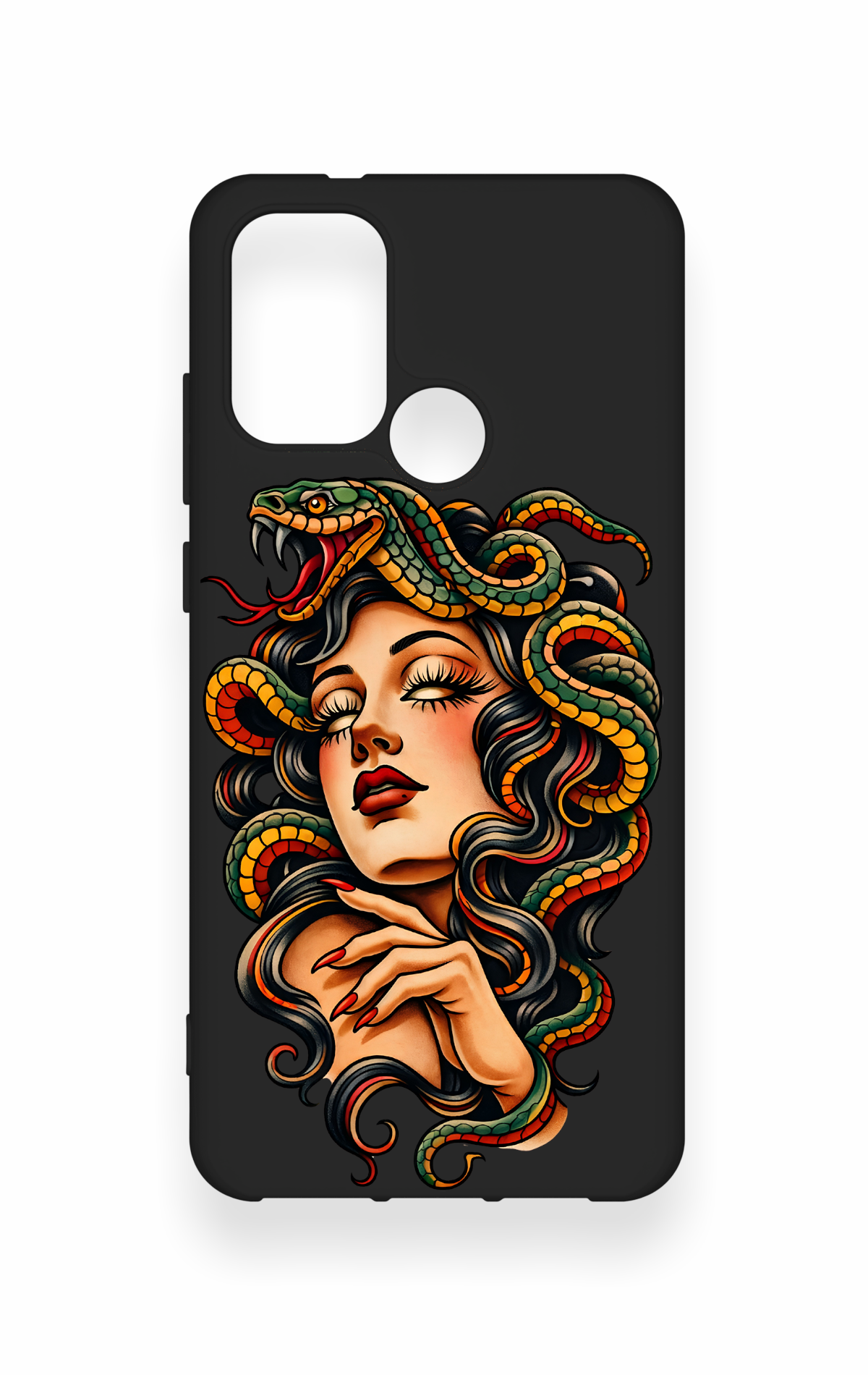 Casper Via F20 Uyumlu Medusa Desenli Silikon Kılıf