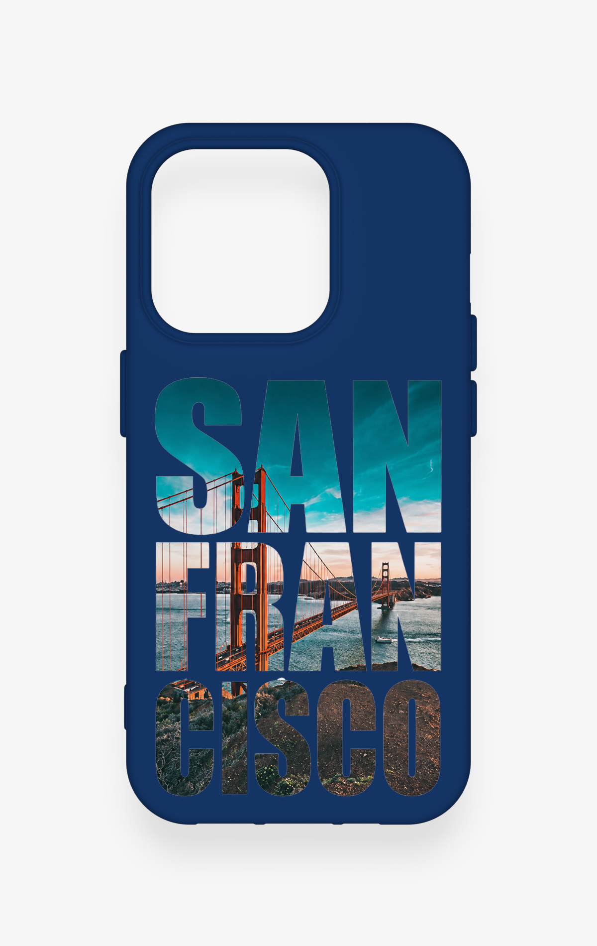 iPhone 15 Pro Uyumlu San Francisco Desenli Silikon Kılıf
