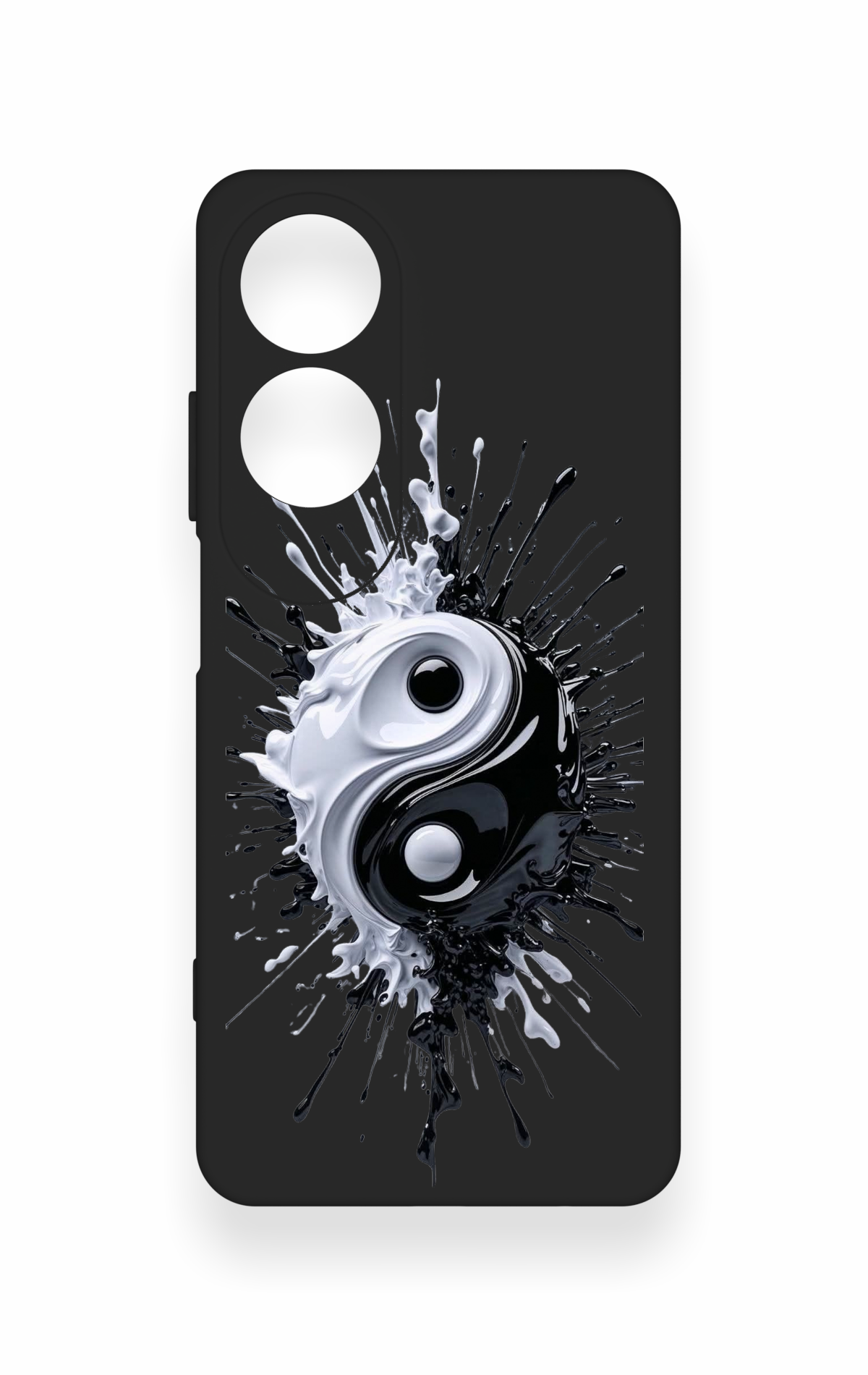 Oppo A60 Uyumlu İyi ve Kötü Desenli Silikon Kılıf