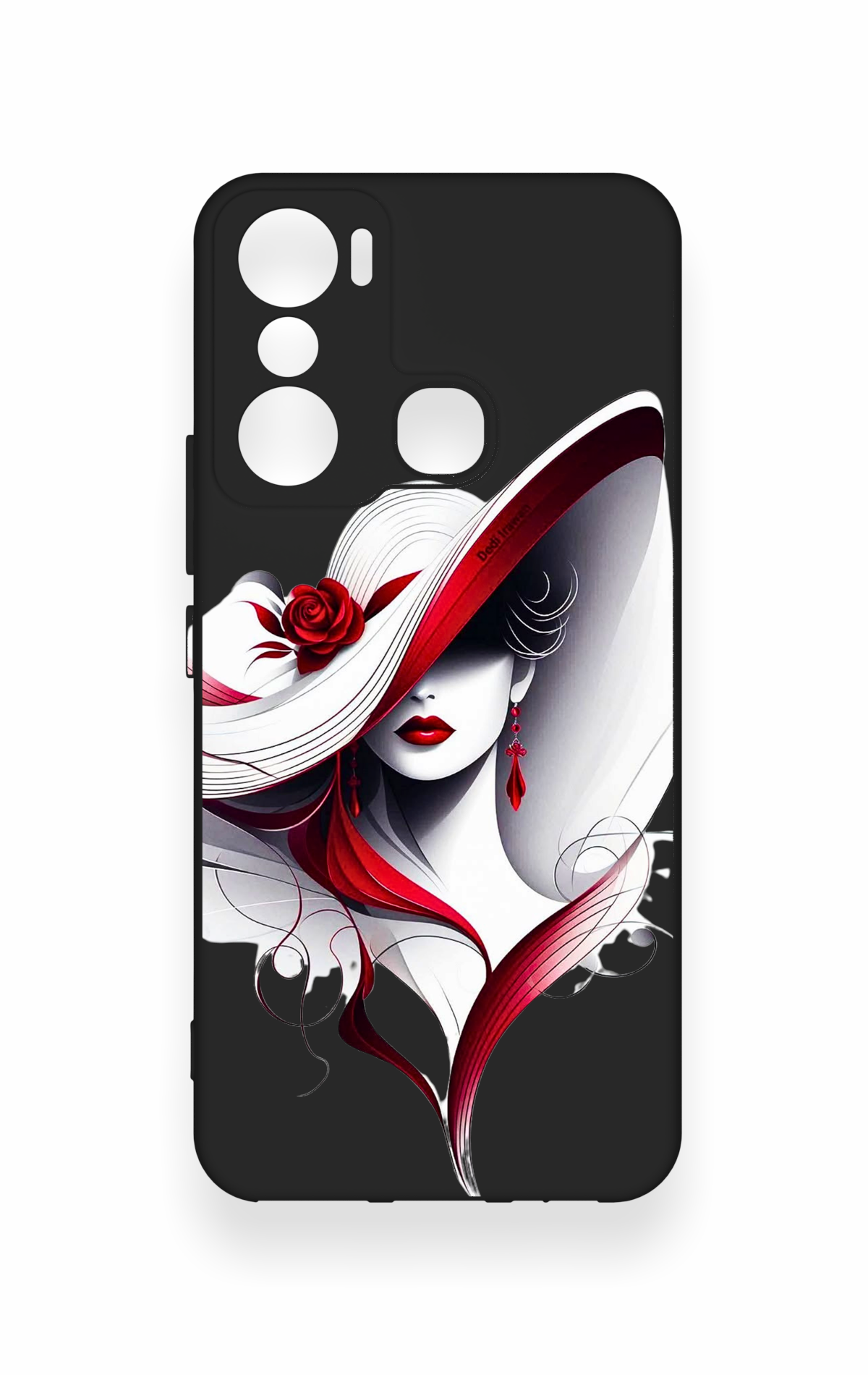 İnfinix Hot 20i Uyumlu Matmazel Desenli Silikon Kılıf