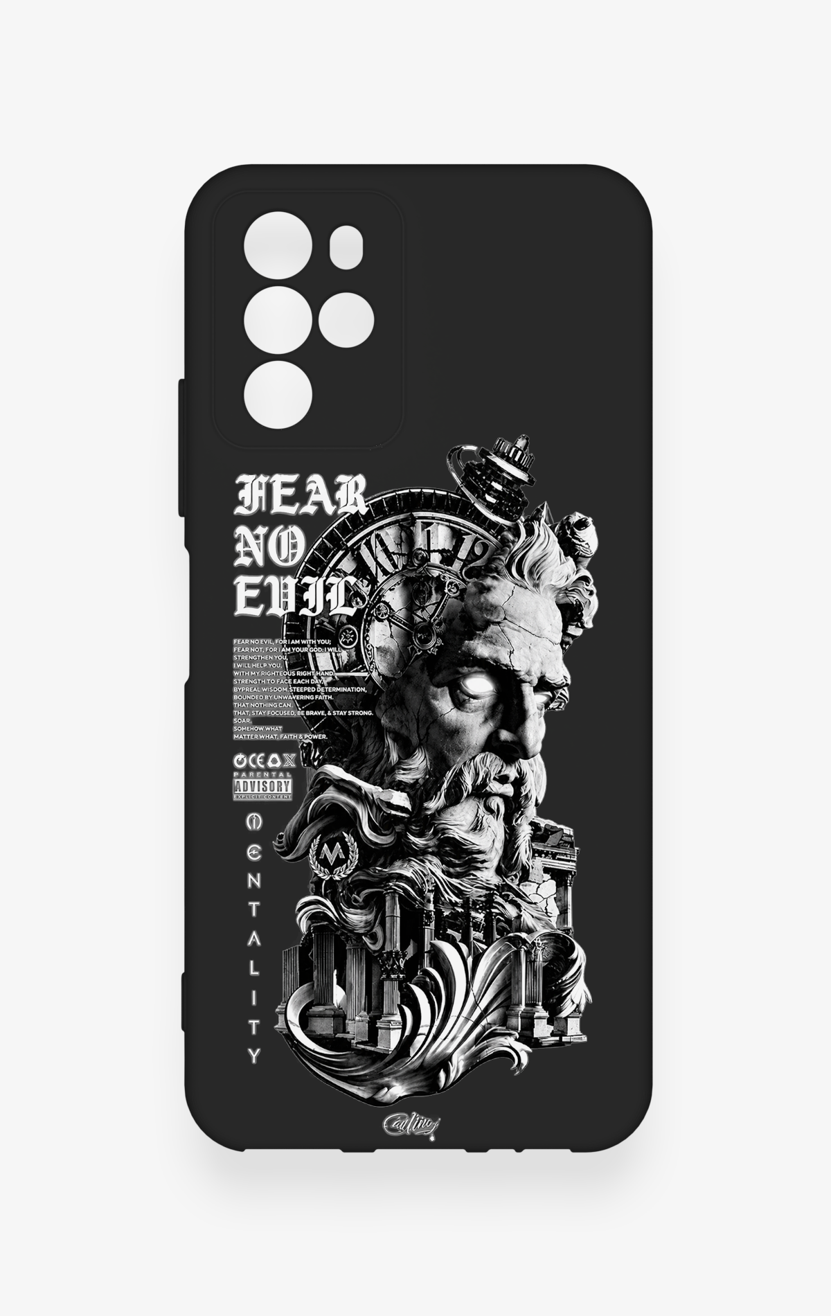 Omix x700 Uyumlu Fear No Evil Desenli Silikon Kılıf