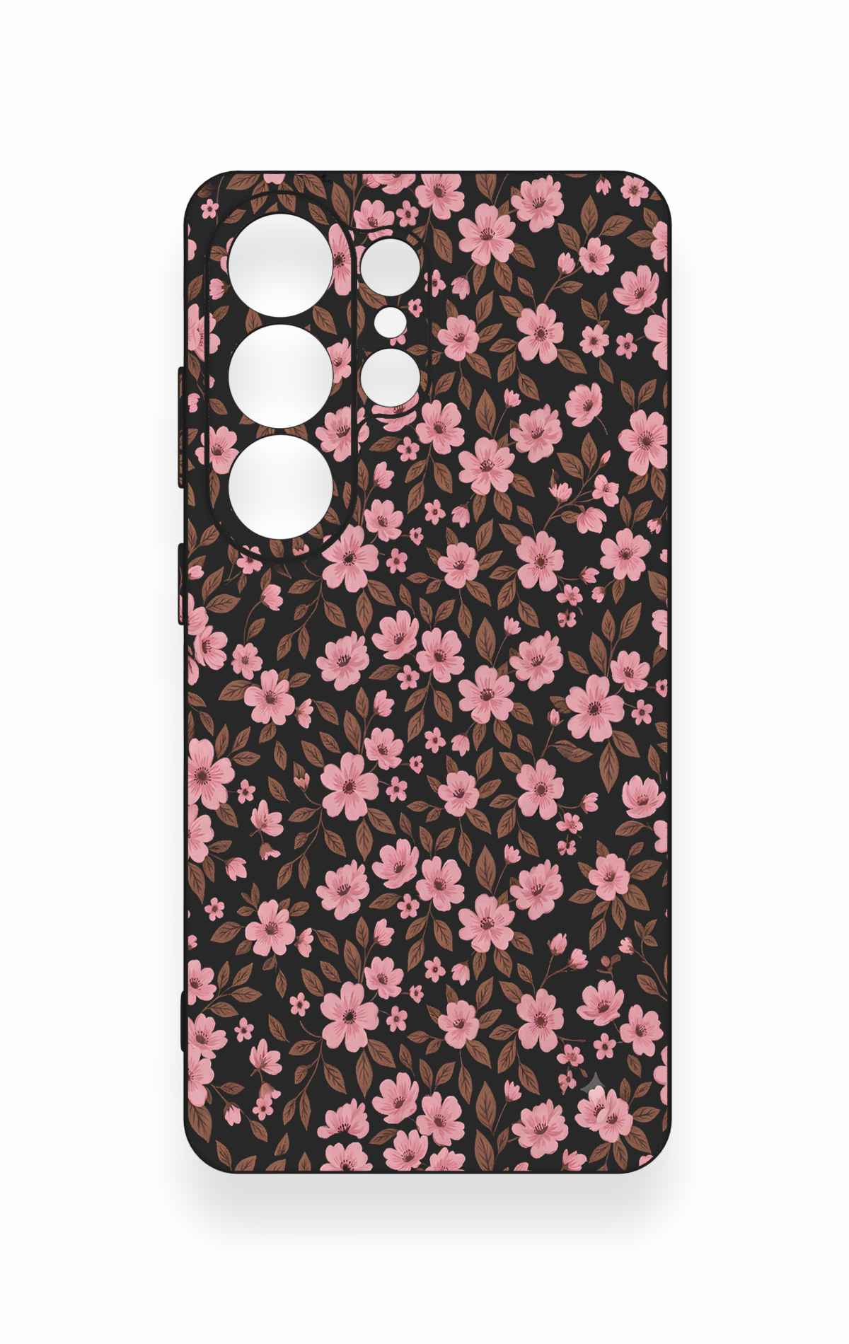 Samsung S26 Ultra Uyumlu Mini Pembe Çiçek Desenli Silikon Kılıf