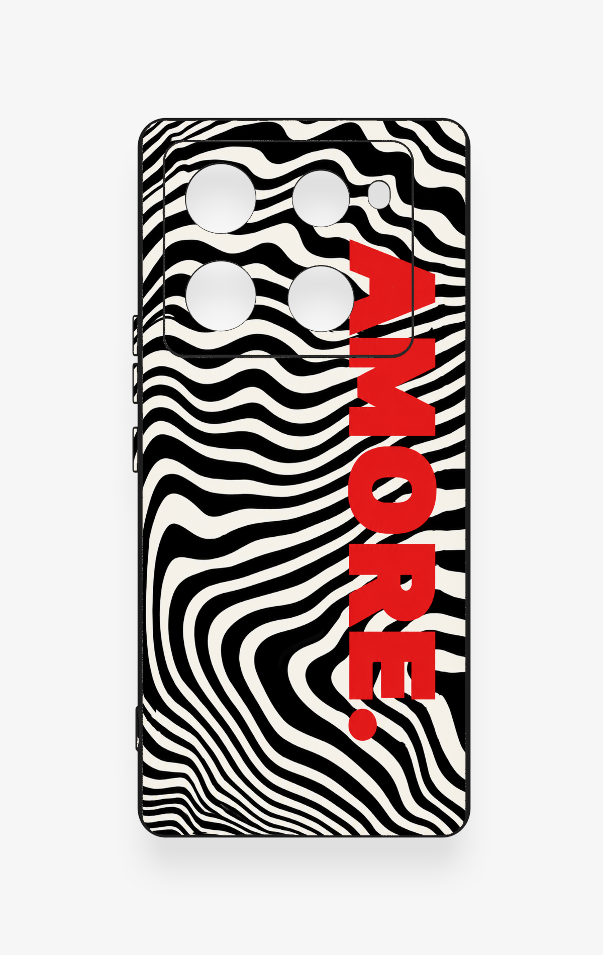 İnfinix Note 40 Pro Uyumlu Zebra Amore Desenli Silikon Kılıf