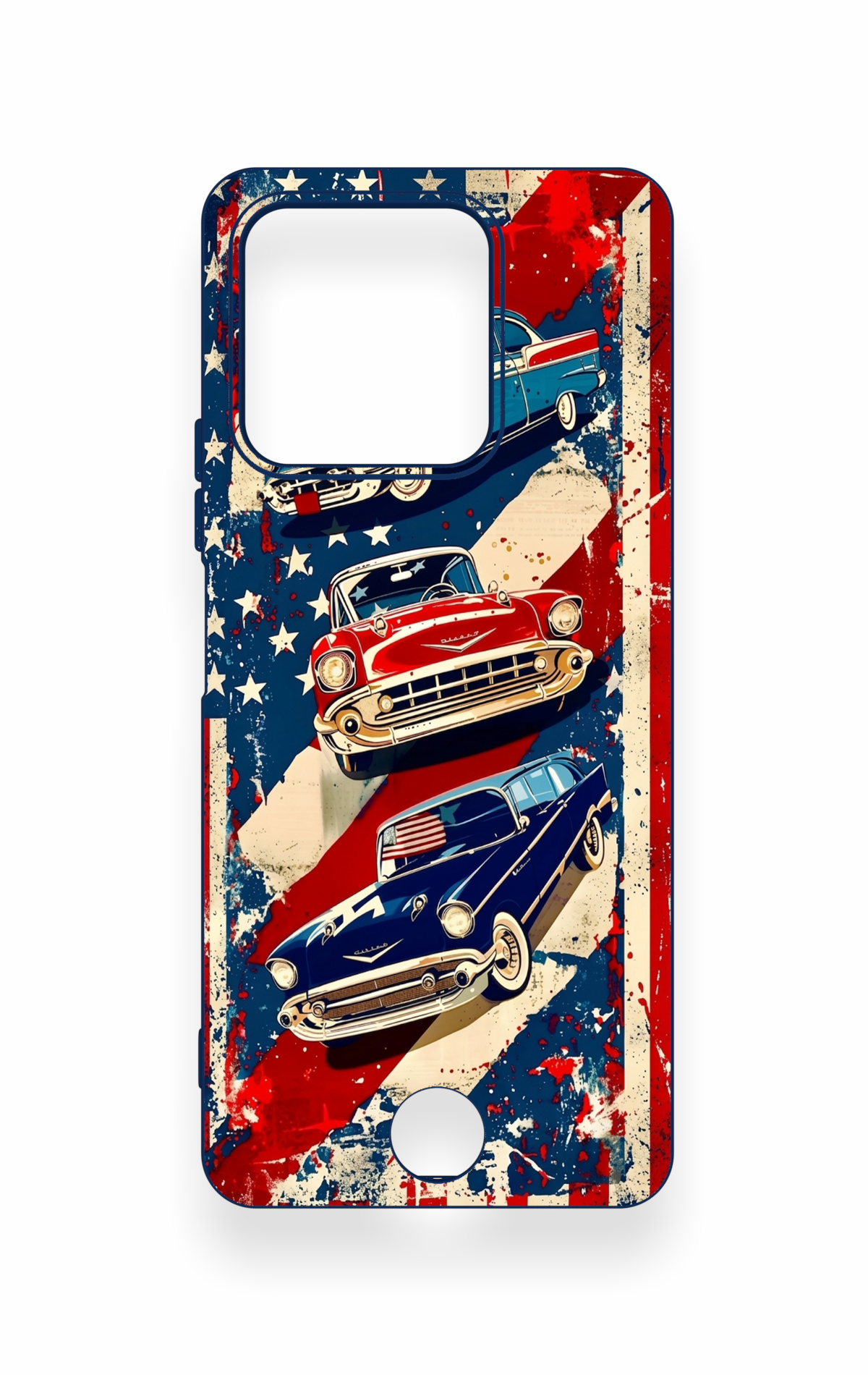 Reeder S71 Uyumlu Amerikan Chevrolet Desenli Silikon Kılıf