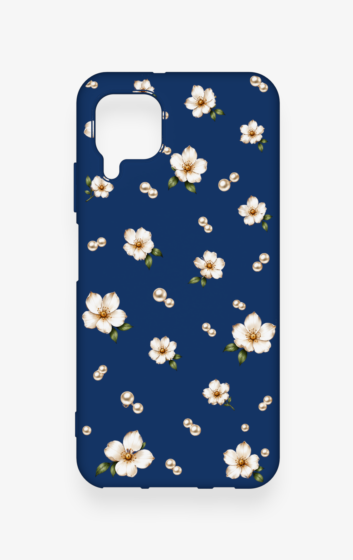 Huawei P40 Lite Uyumlu Papatya İnci Desenli Silikon Kılıf