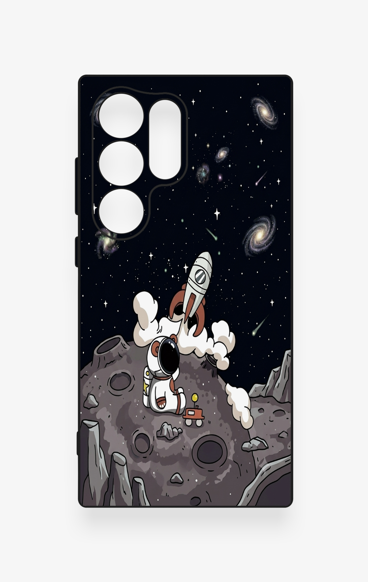 Samsung S24 Ultra Uyumlu Uzay Astronot Desenli Silikon Kılıf