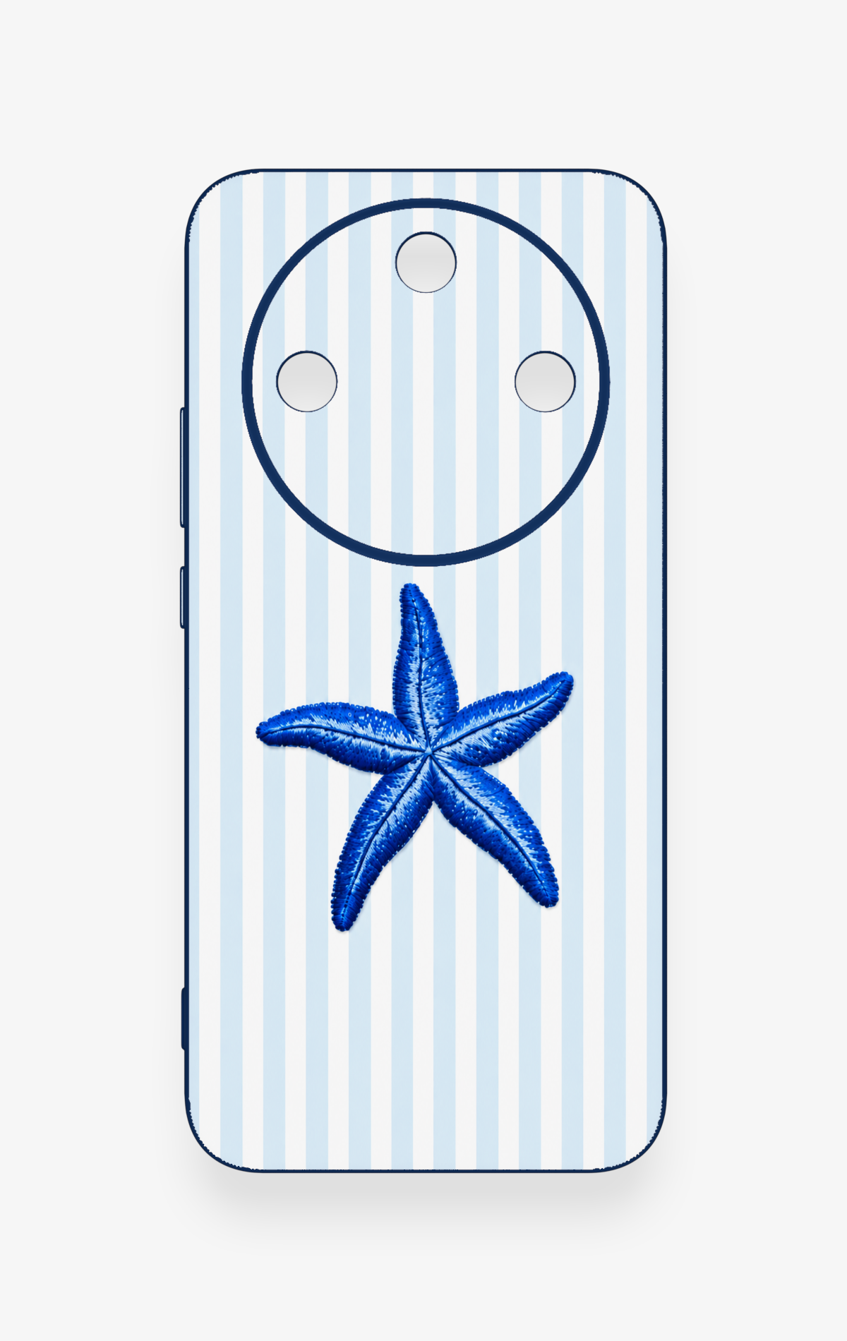 Honor Magic 8 Lite Uyumlu Mavi Deniz Yıldızı Desenli Silikon Kılıf