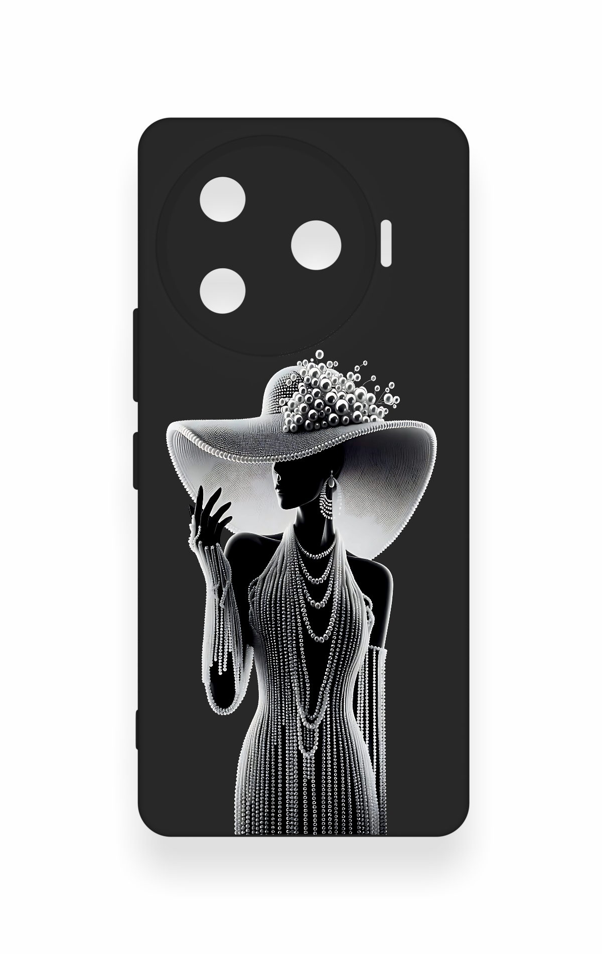 Tecno Camon 30 Pro 5G Uyumlu Lady Desenli Silikon Kılıf