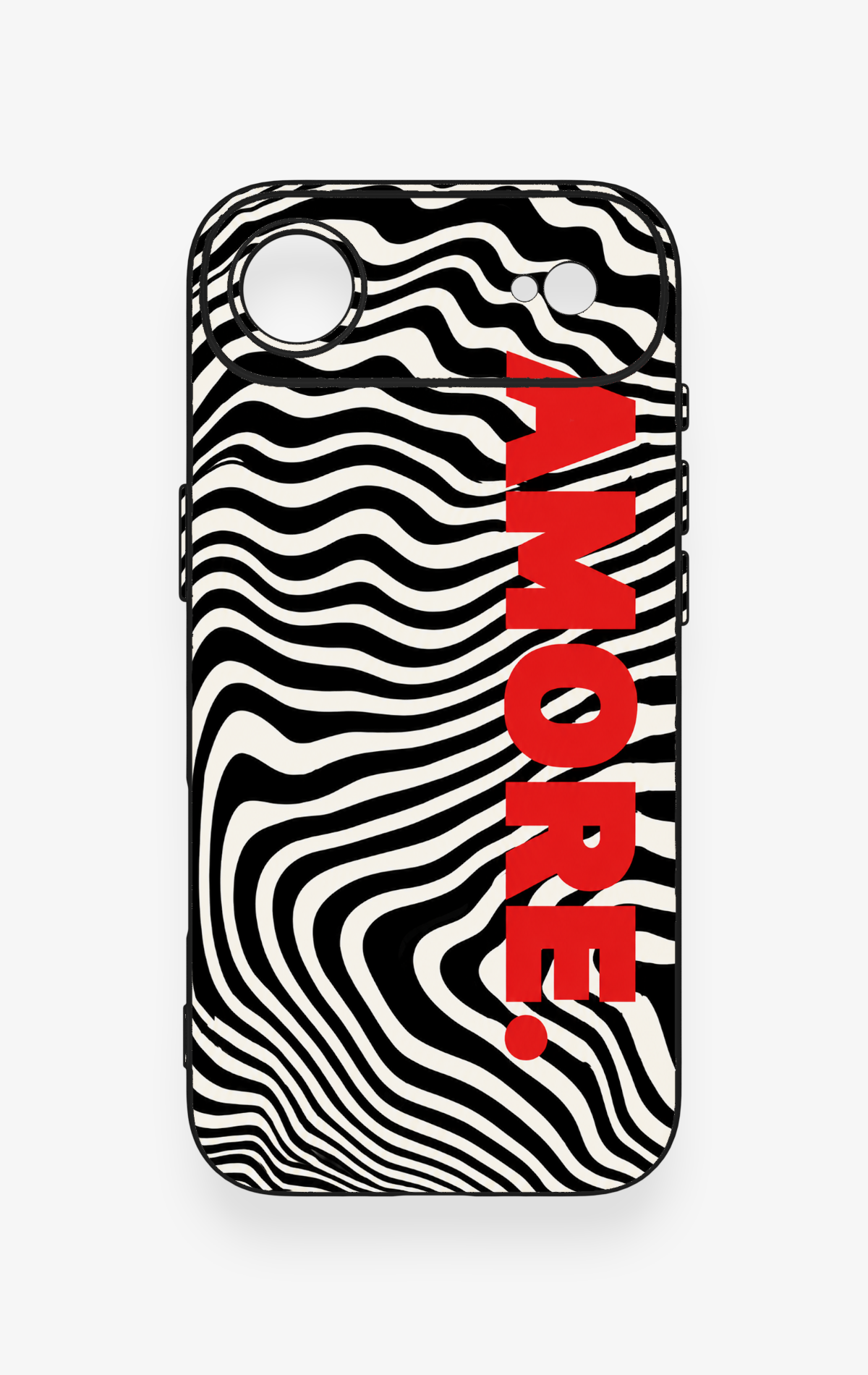 iPhone 17 Air Uyumlu Zebra Amore Desenli Silikon Kılıf