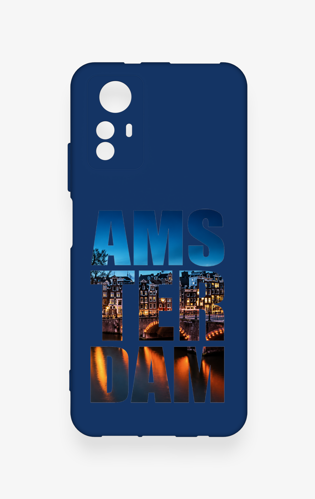 Redmi Note 12S Uyumlu Amsterdam Desenli Silikon Kılıf
