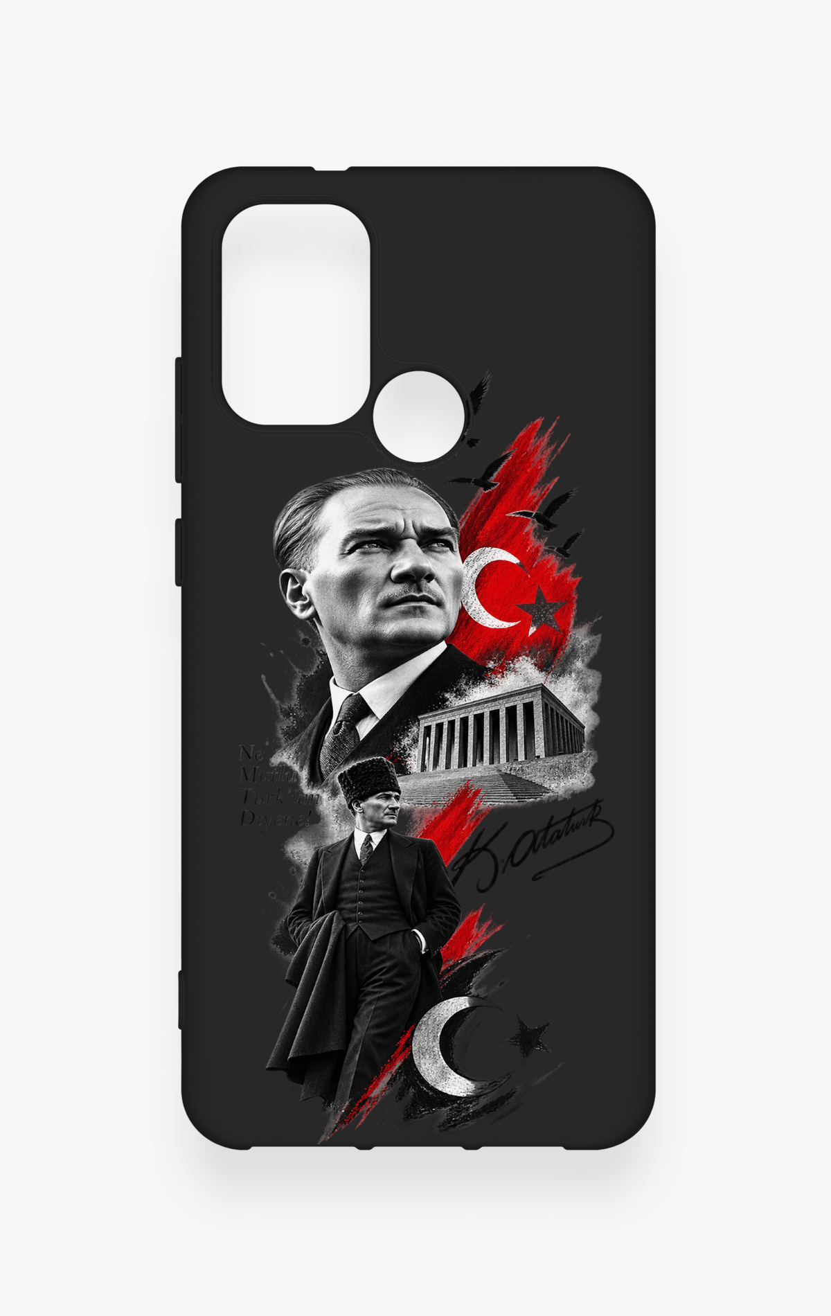 Casper Via F20 Uyumlu Atatürk Anıtkabir Desenli Silikon Kılıf