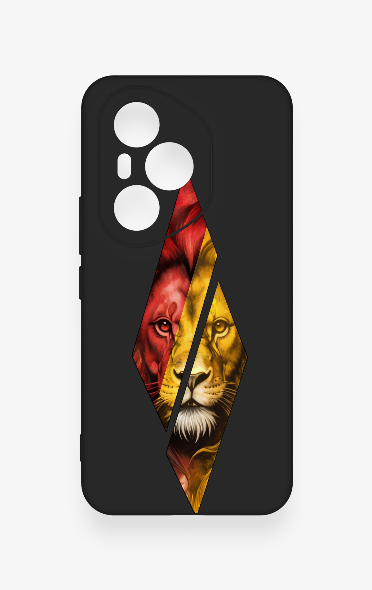 Honor 400 Pro Uyumlu Kesik Aslan Desenli Silikon Kılıf