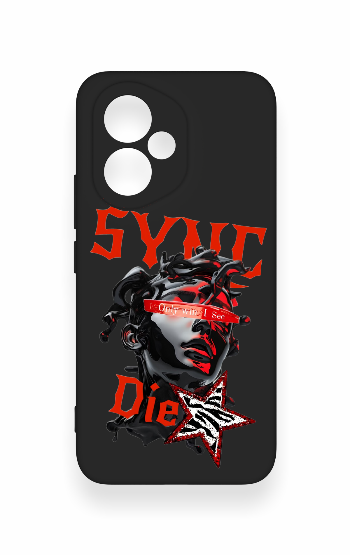 Honor 400 Uyumlu Sync Die Desenli Silikon Kılıf