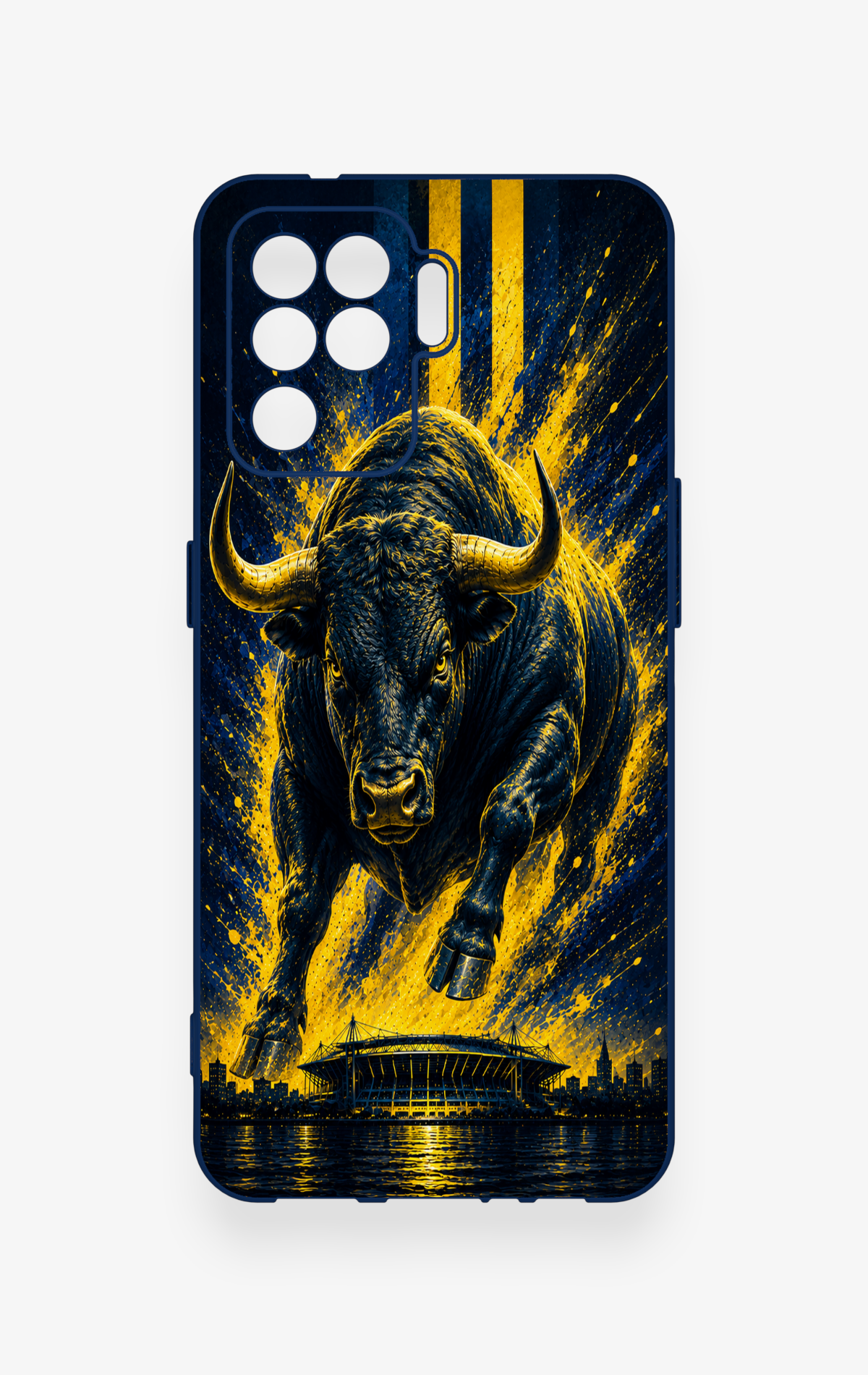 Oppo Reno 5 Lite Uyumlu Kadiköy Boğası Desenli Silikon Kılıf