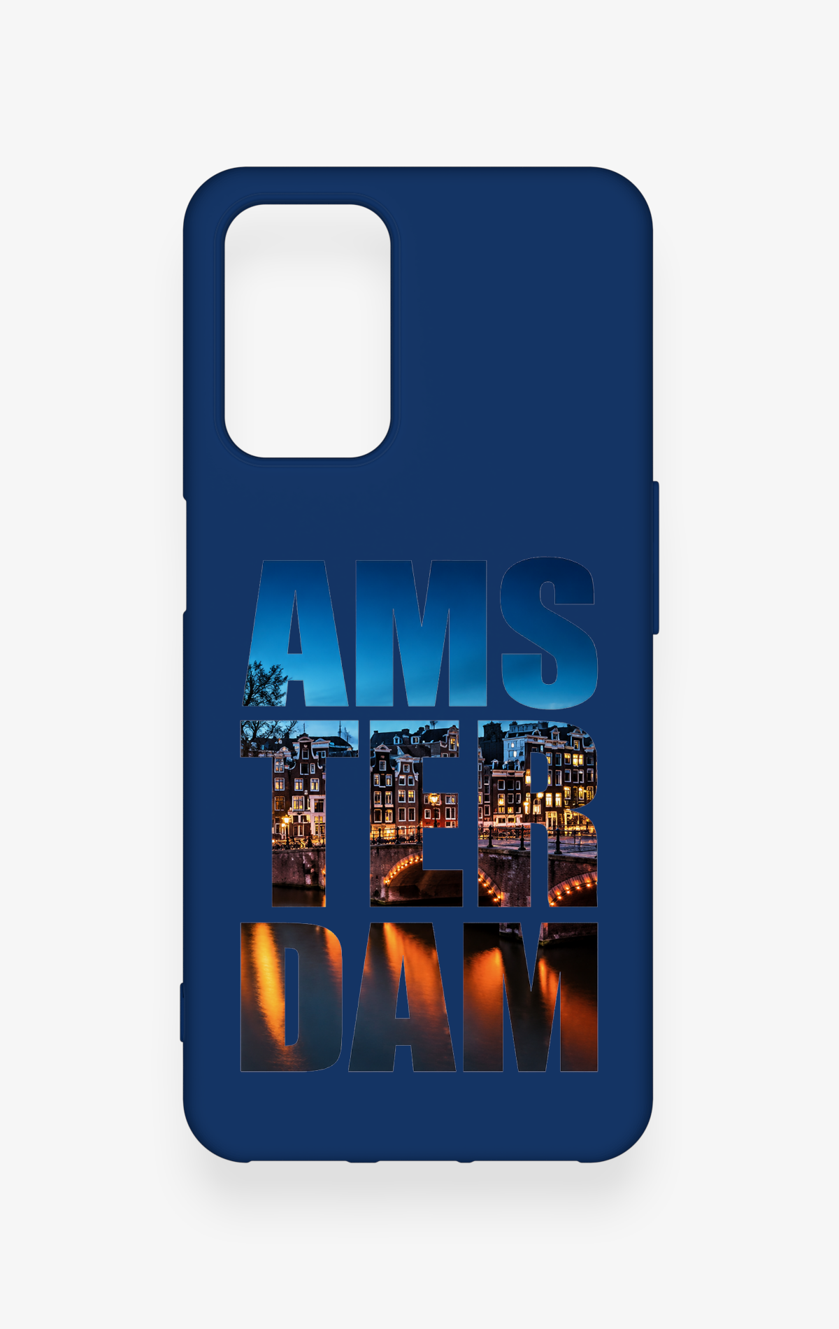Oppo A54 Uyumlu Amsterdam Desenli Silikon Kılıf