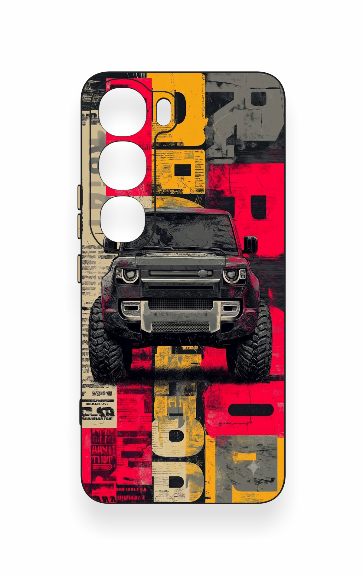 Vivo V40 Lite 5G Uyumlu Defender Truck Desenli Silikon Kılıf
