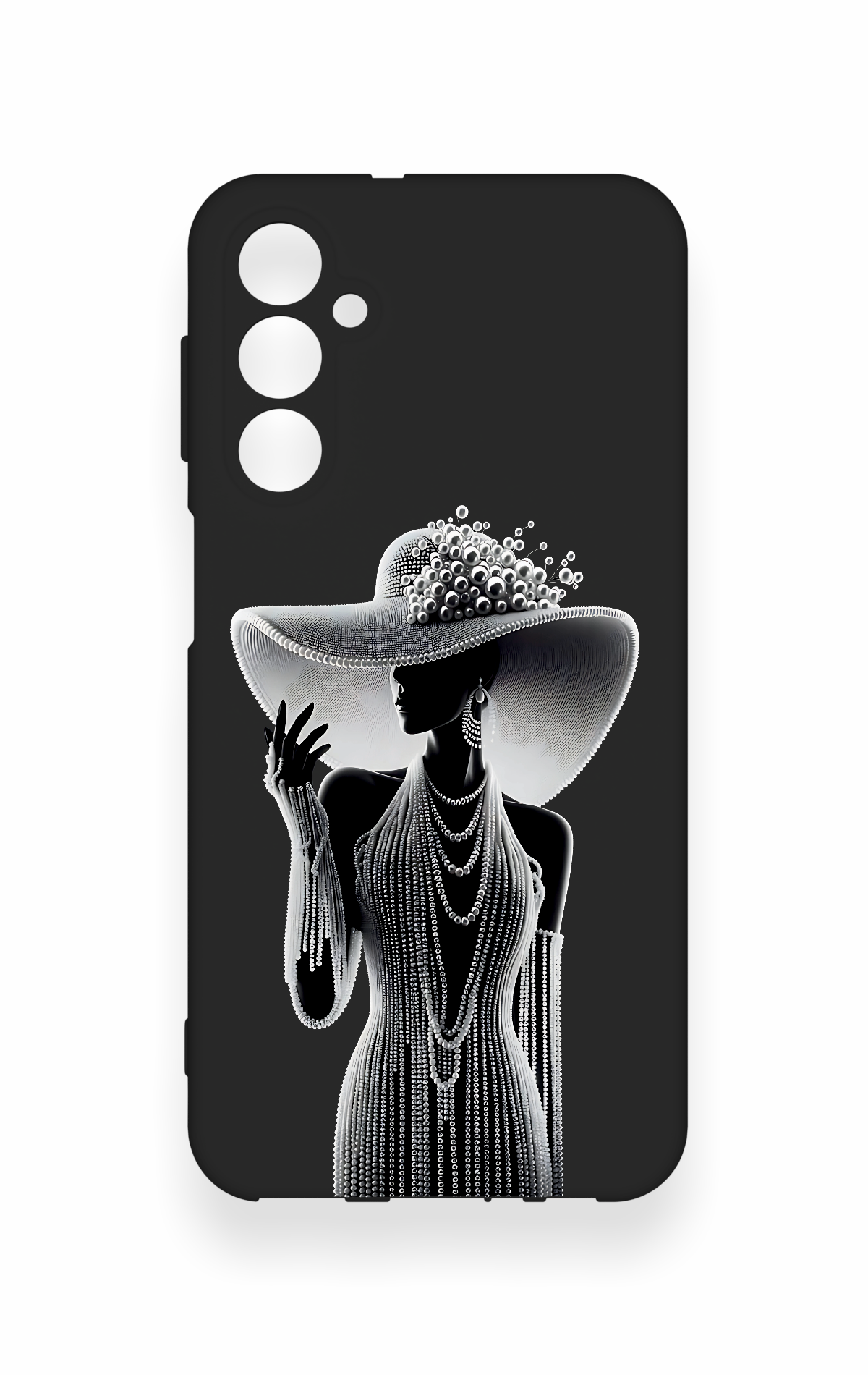 Samsung M34 Uyumlu Lady Desenli Silikon Kılıf