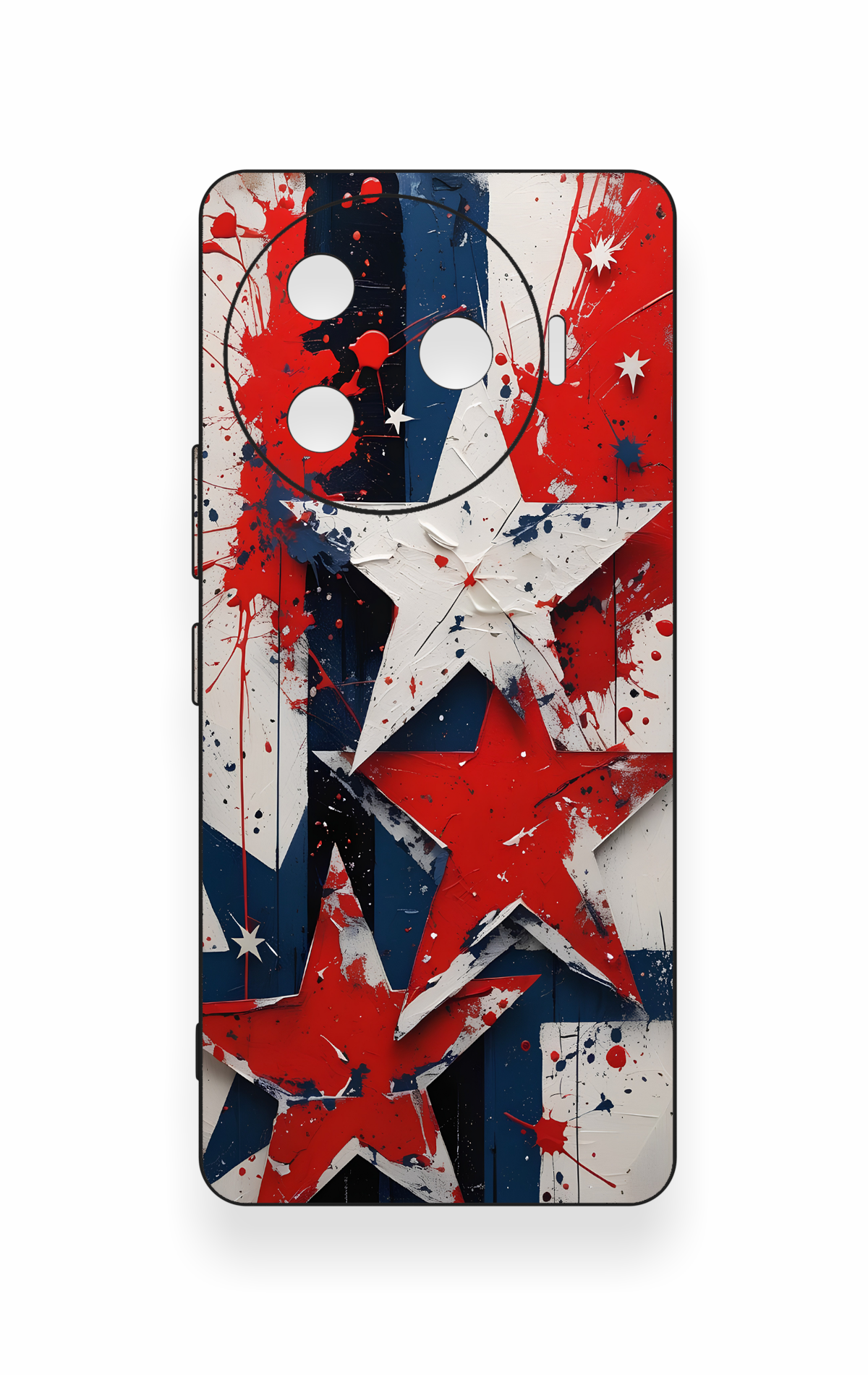 Tecno Camon 30 Pro 5G Uyumlu Star Flag Desenli Silikon Kılıf