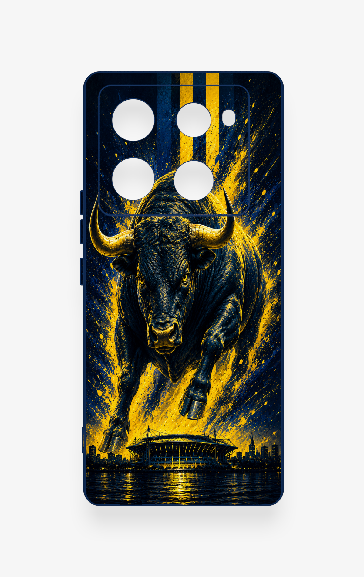 İnfinix Note 40 Pro Uyumlu Kadiköy Boğası Desenli Silikon Kılıf