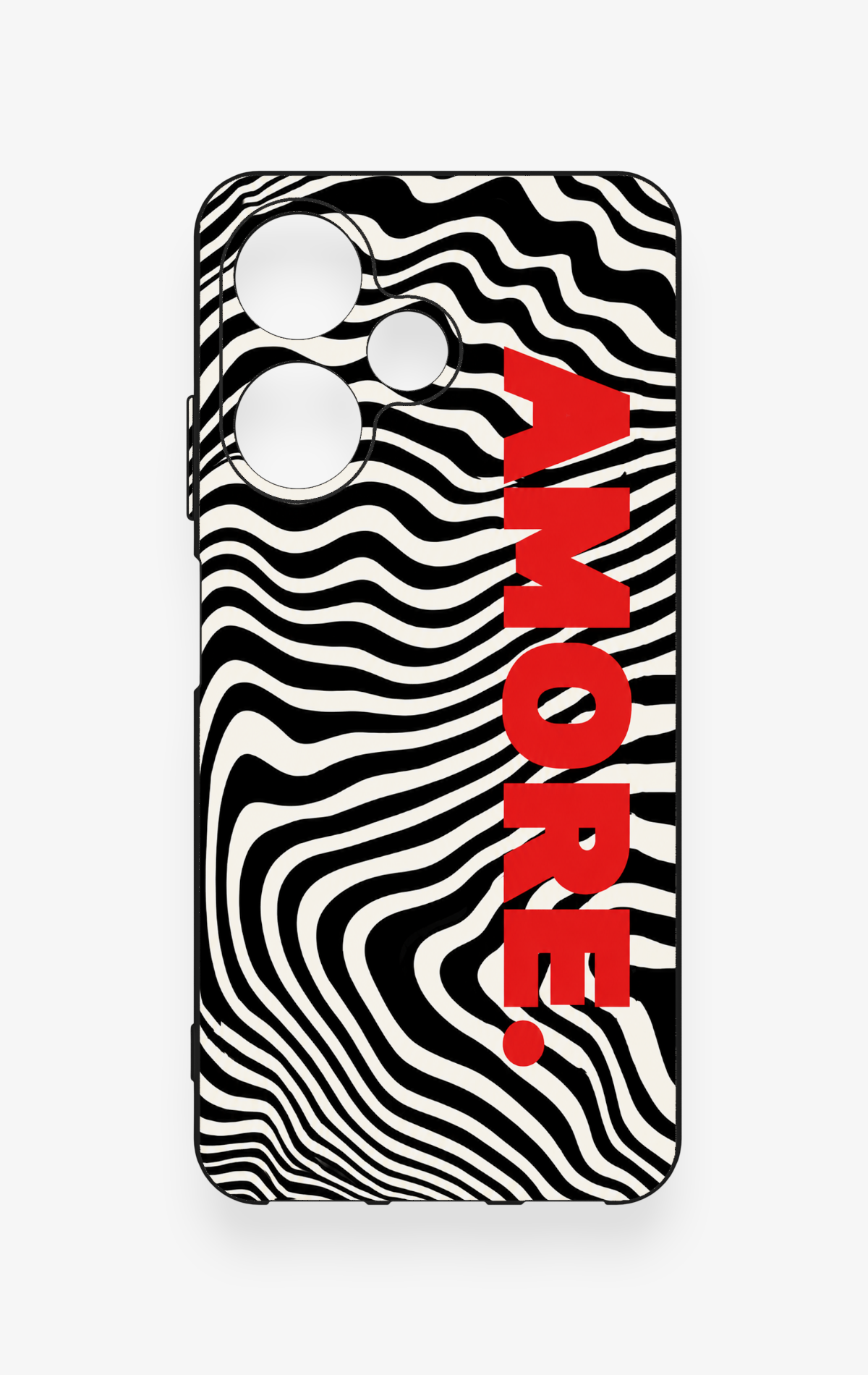 İnfinix Hot 30i Uyumlu Zebra Amore Desenli Silikon Kılıf