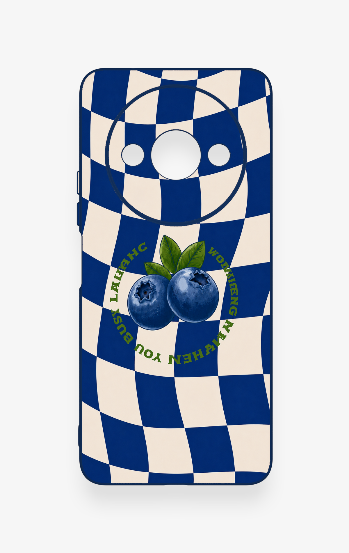 Redmi A3 Uyumlu Yaban Mersini Desenli Silikon Kılıf