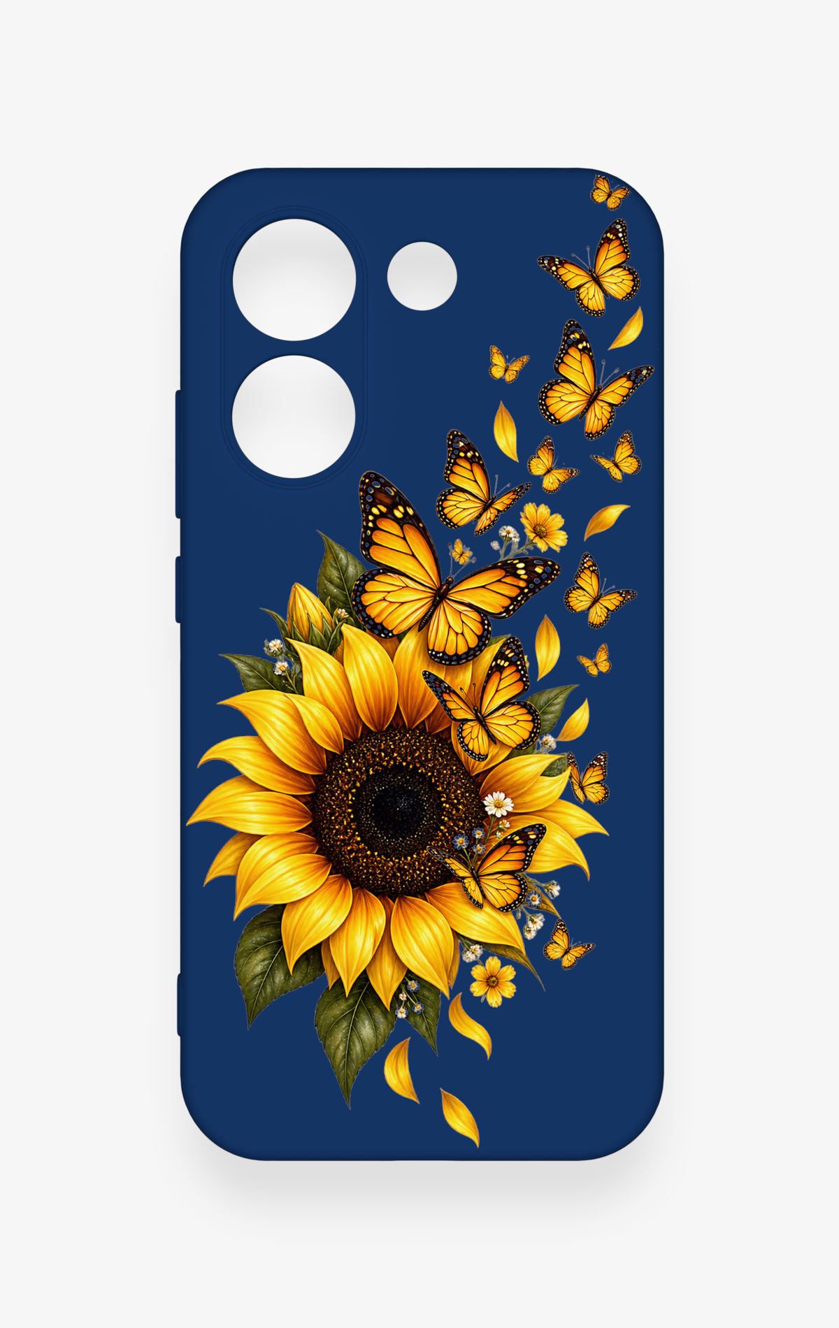 Poco X8 Pro Uyumlu Ayçiçeği Desenli Silikon Kılıf