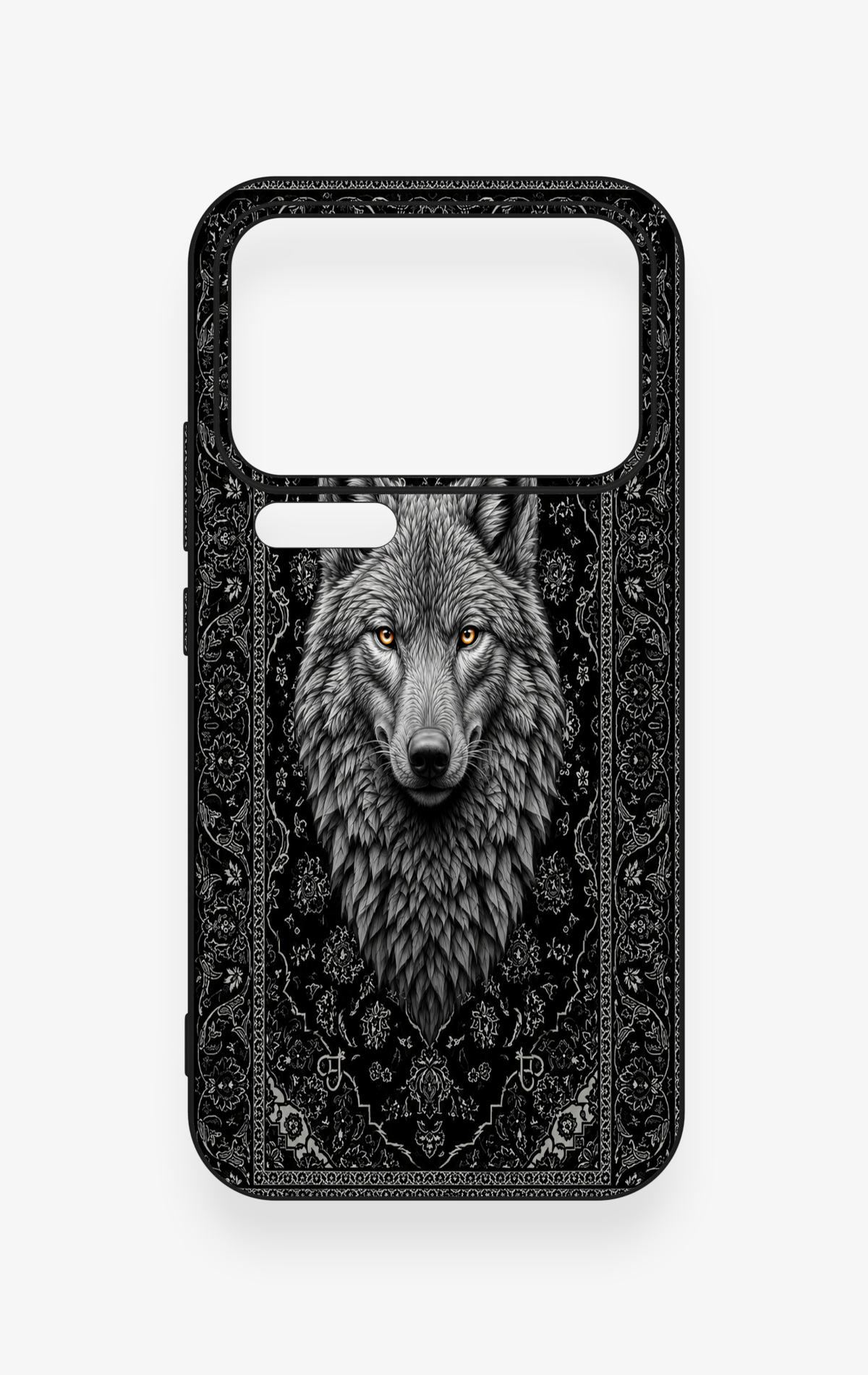 Mi 17 Pro Max Uyumlu Etnik Kurt Desenli Silikon Kılıf