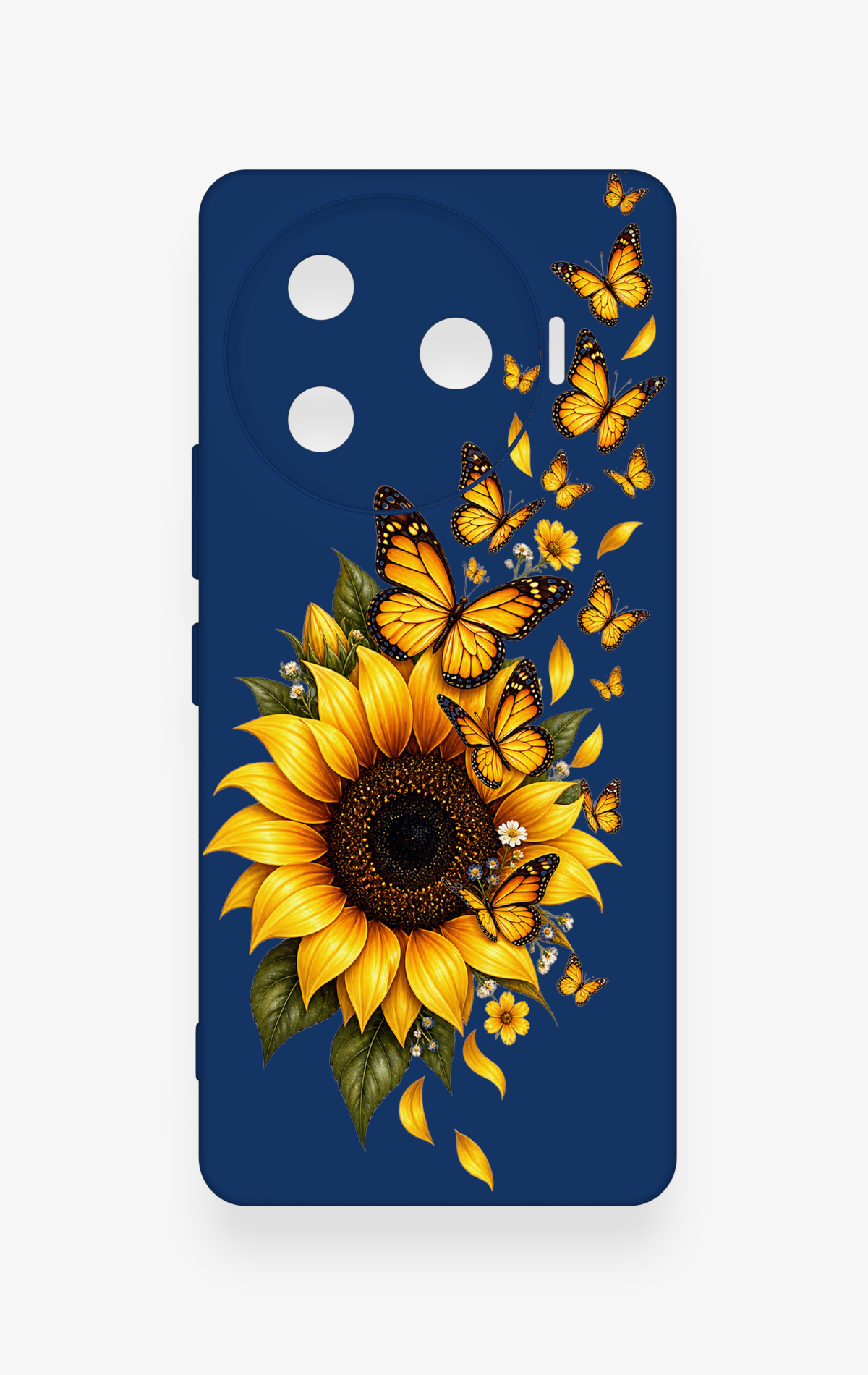Tecno Camon 30 Pro 5G Uyumlu Ayçiçeği Desenli Silikon Kılıf