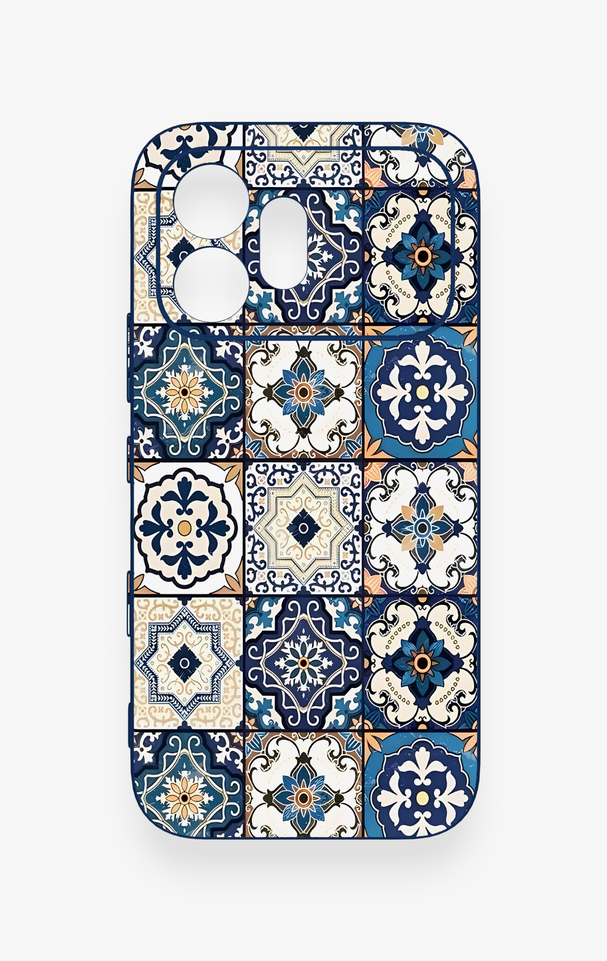 Honor 600 Uyumlu Mozaik Çini Desenli Silikon Kılıf