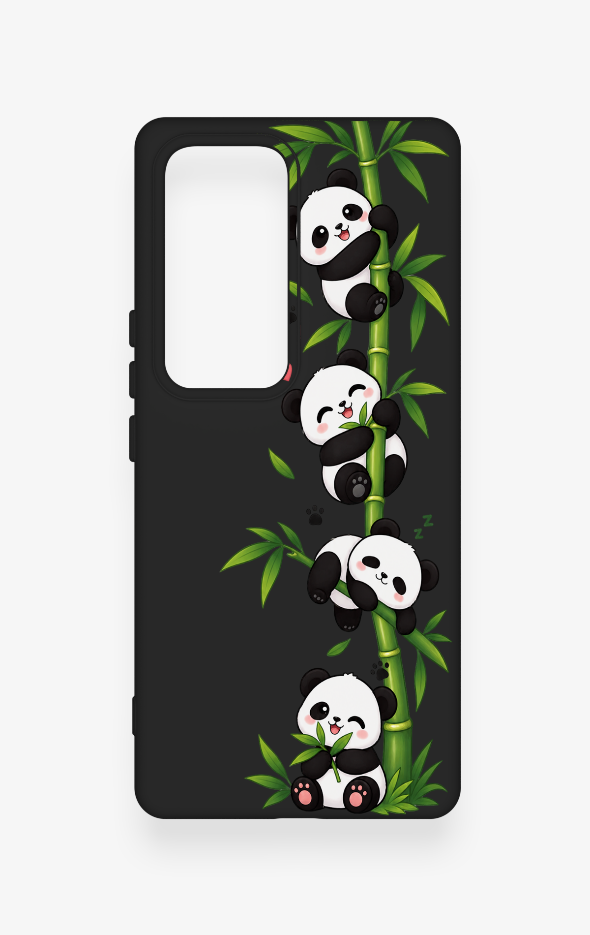 Vivo V30 Uyumlu Sevimli Panda Bambu Desenli Silikon Kılıf