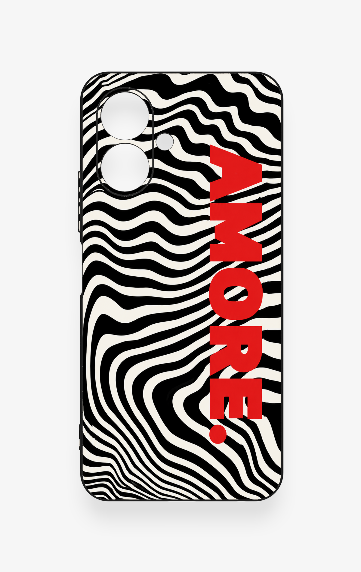 Tecno Spark Go 2 Uyumlu Zebra Amore Desenli Silikon Kılıf