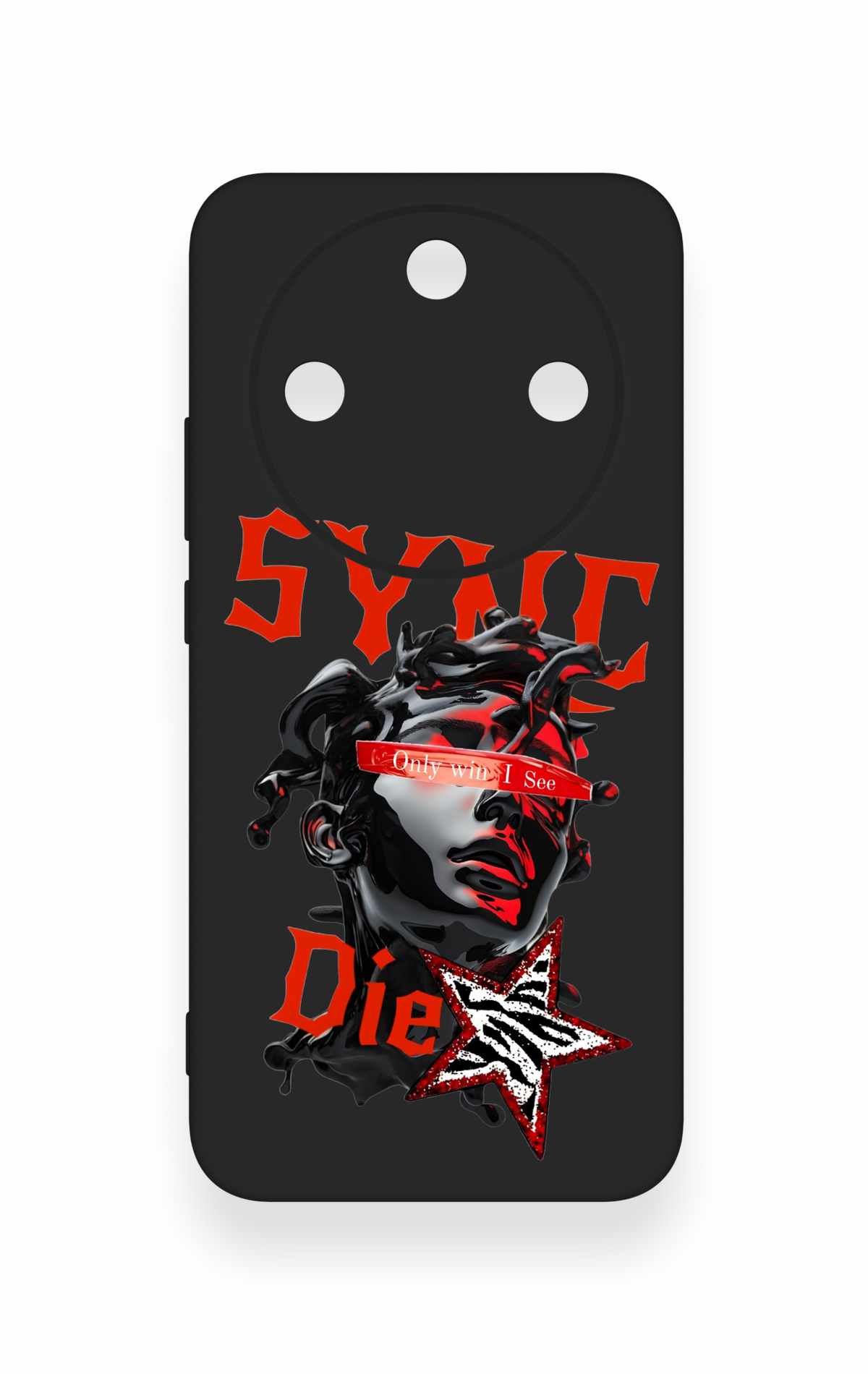 Honor Magic 8 Lite Uyumlu Sync Die Desenli Silikon Kılıf