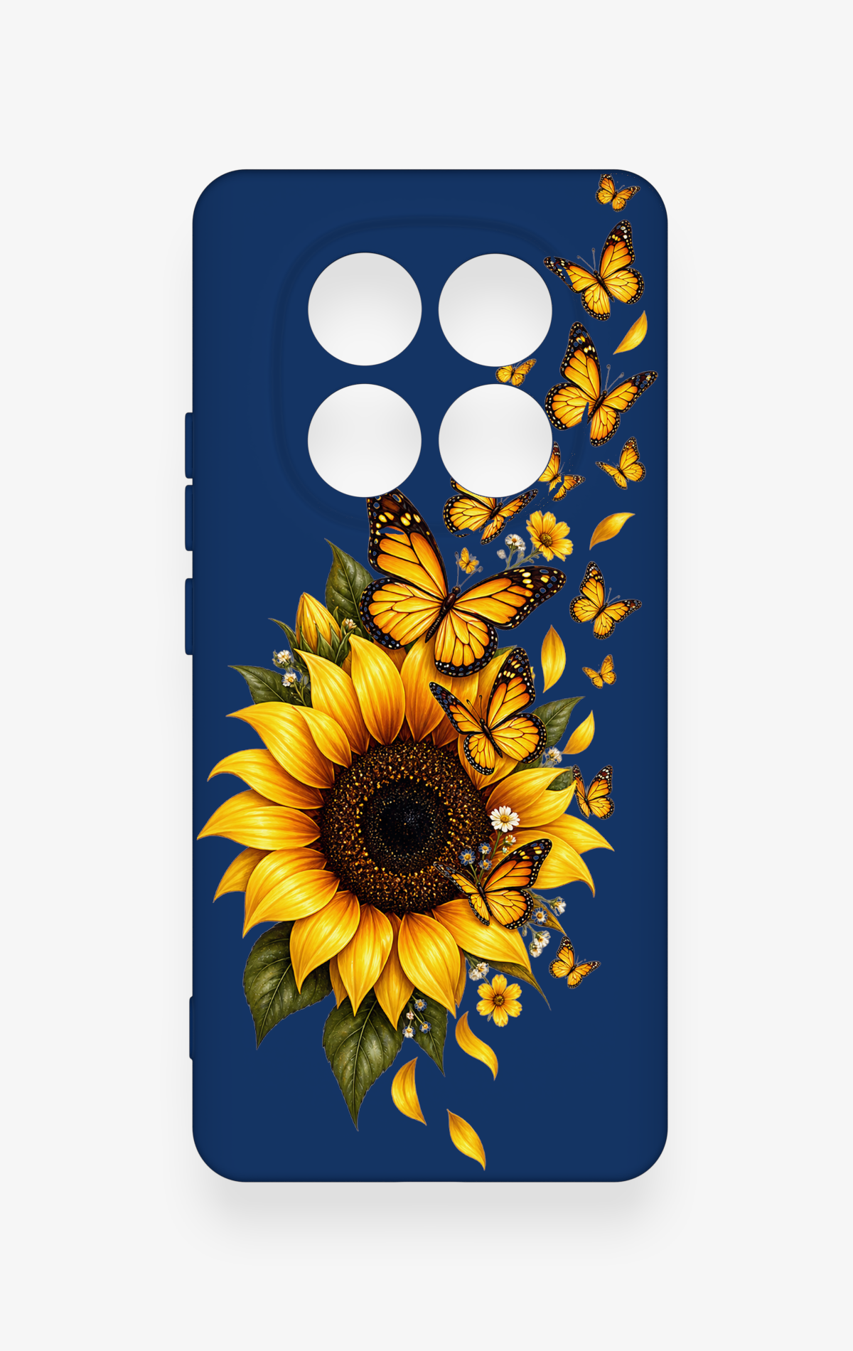 Redmi Note 14 Pro 5G Uyumlu Ayçiçeği Desenli Silikon Kılıf