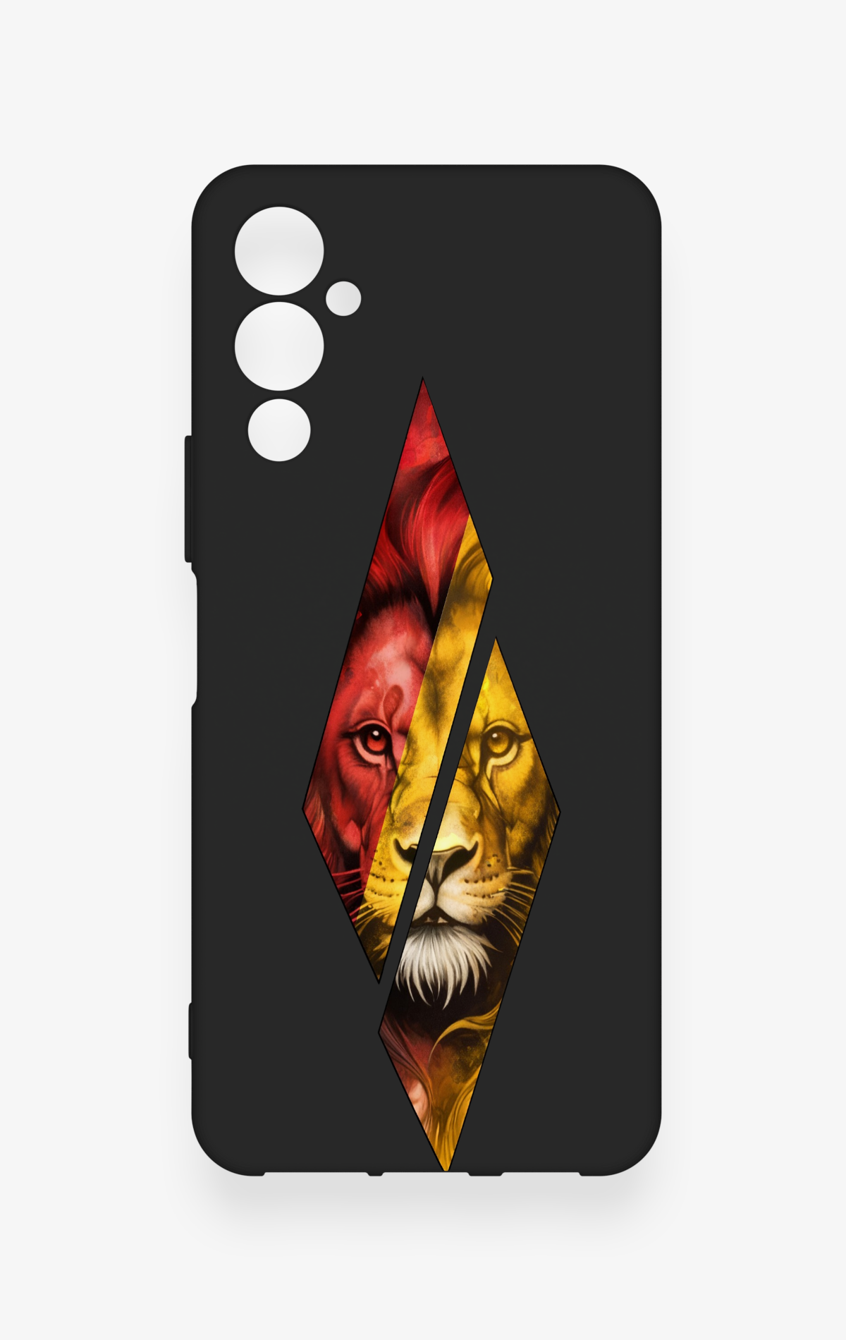 Tecno Pova Neo 4 Uyumlu Kesik Aslan Desenli Silikon Kılıf
