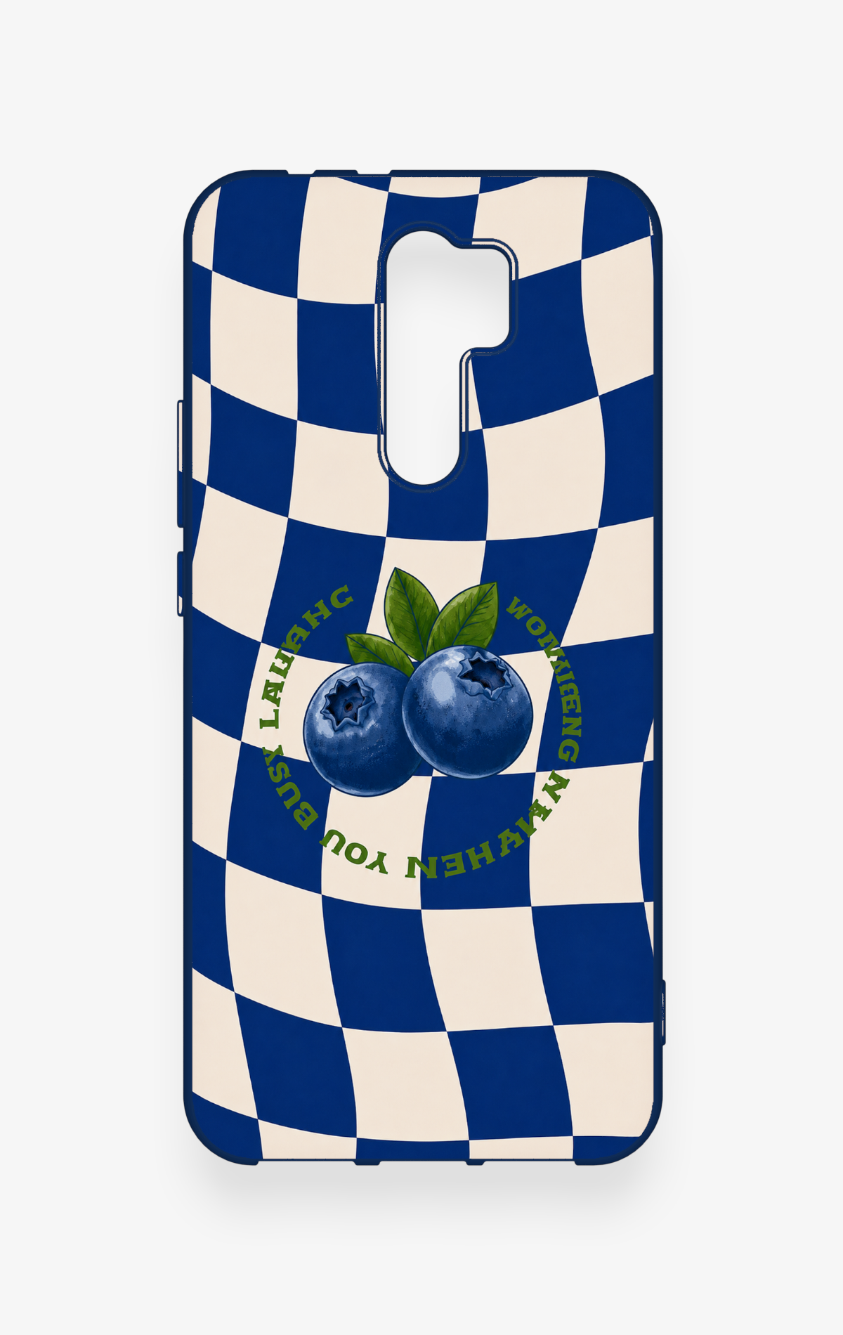 Redmi 9 Uyumlu Yaban Mersini Desenli Silikon Kılıf