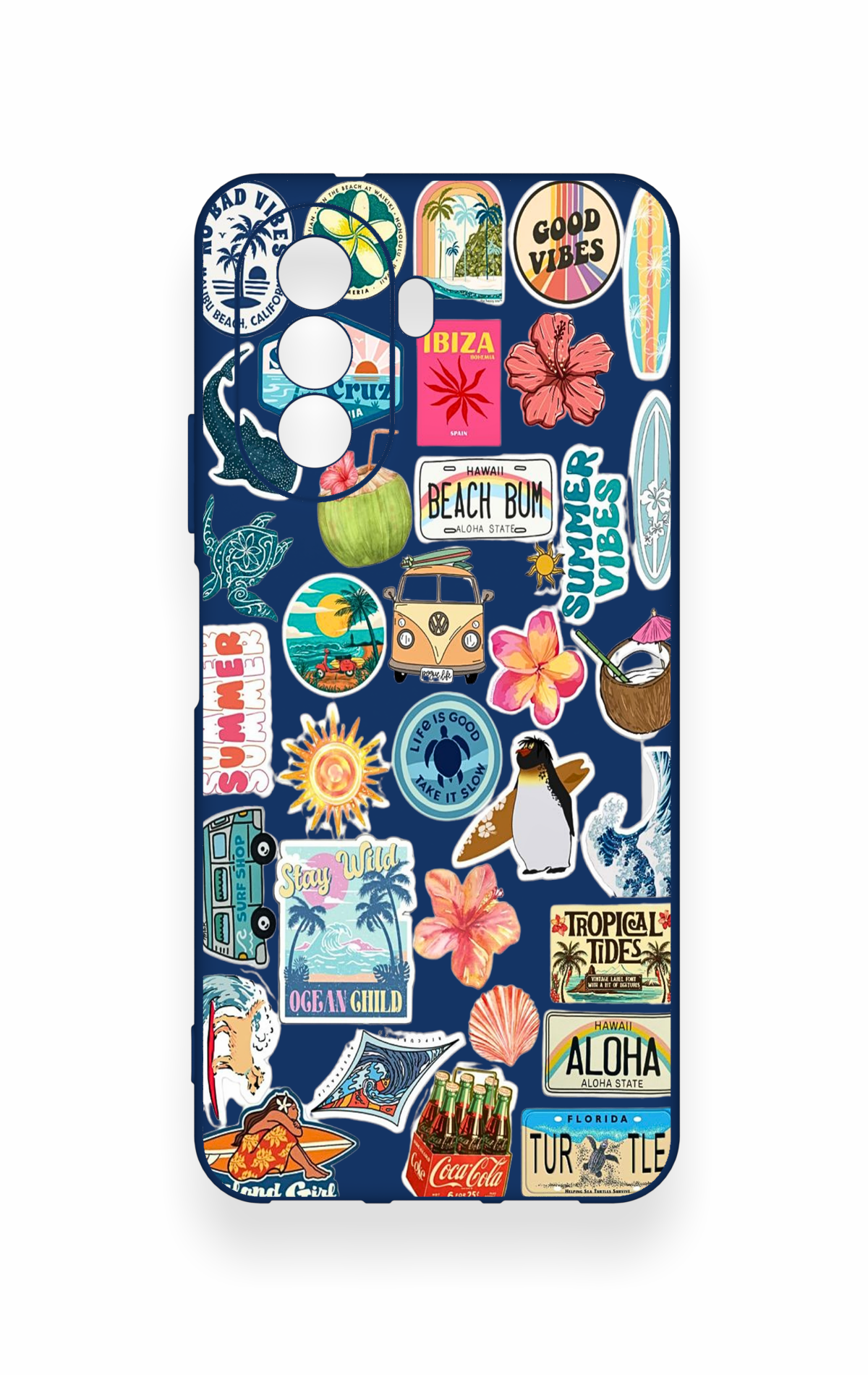 Huawei Nova Y70 Uyumlu Summer Vibes Desenli Silikon Kılıf