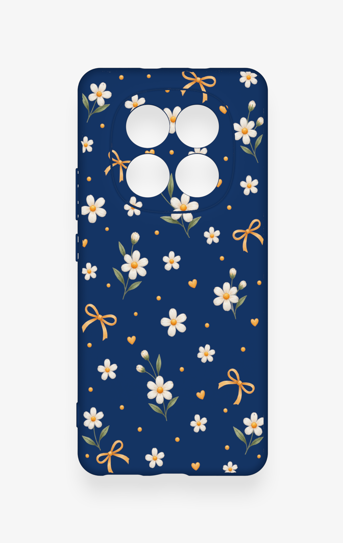 REDMİ NOTE 15 4G Uyumlu Papatya Fiyonk Desenli Silikon Kılıf