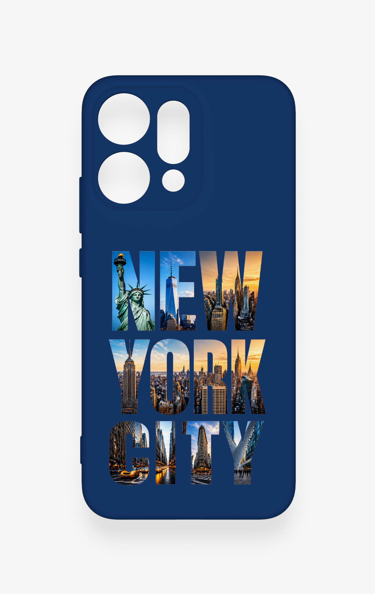 Oppo Reno 14 Uyumlu New York City Desenli Silikon Kılıf