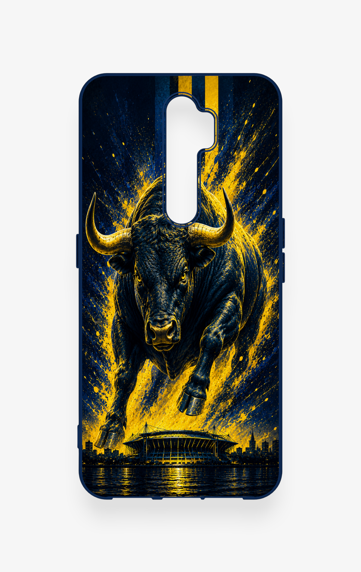 Oppo A5 2020 Uyumlu Kadiköy Boğası Desenli Silikon Kılıf
