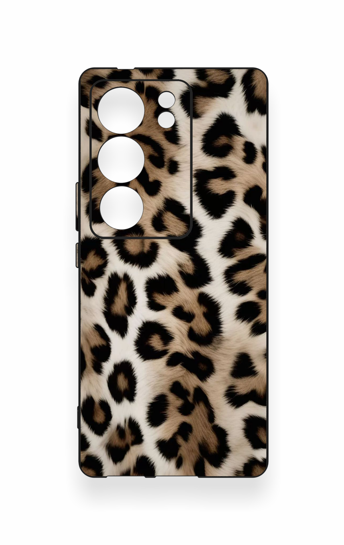 Vivo V29 Uyumlu Leopar Derisi Desenli Silikon Kılıf