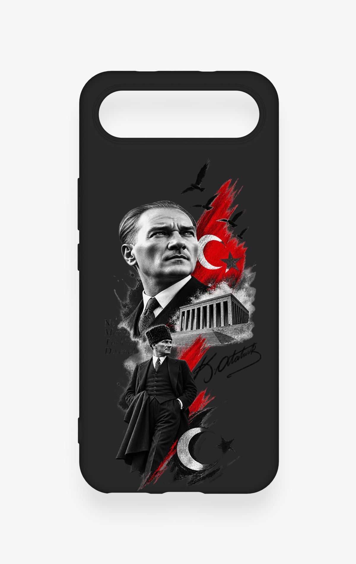 Tecno Spark Slim Uyumlu Atatürk Anıtkabir Desenli Silikon Kılıf