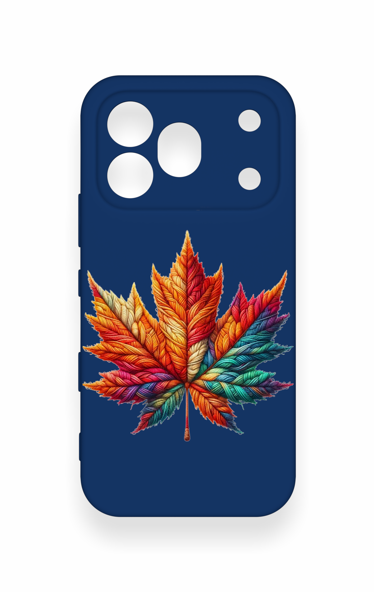 Honor 600 Pro Uyumlu Renkli Yaprak Desenli Silikon Kılıf