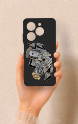 Tecno Spark 20C Uyumlu Self Made Desenli Silikon Kılıf