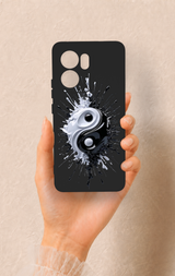 Oppo Reno 13F Uyumlu İyi ve Kötü Desenli Silikon Kılıf