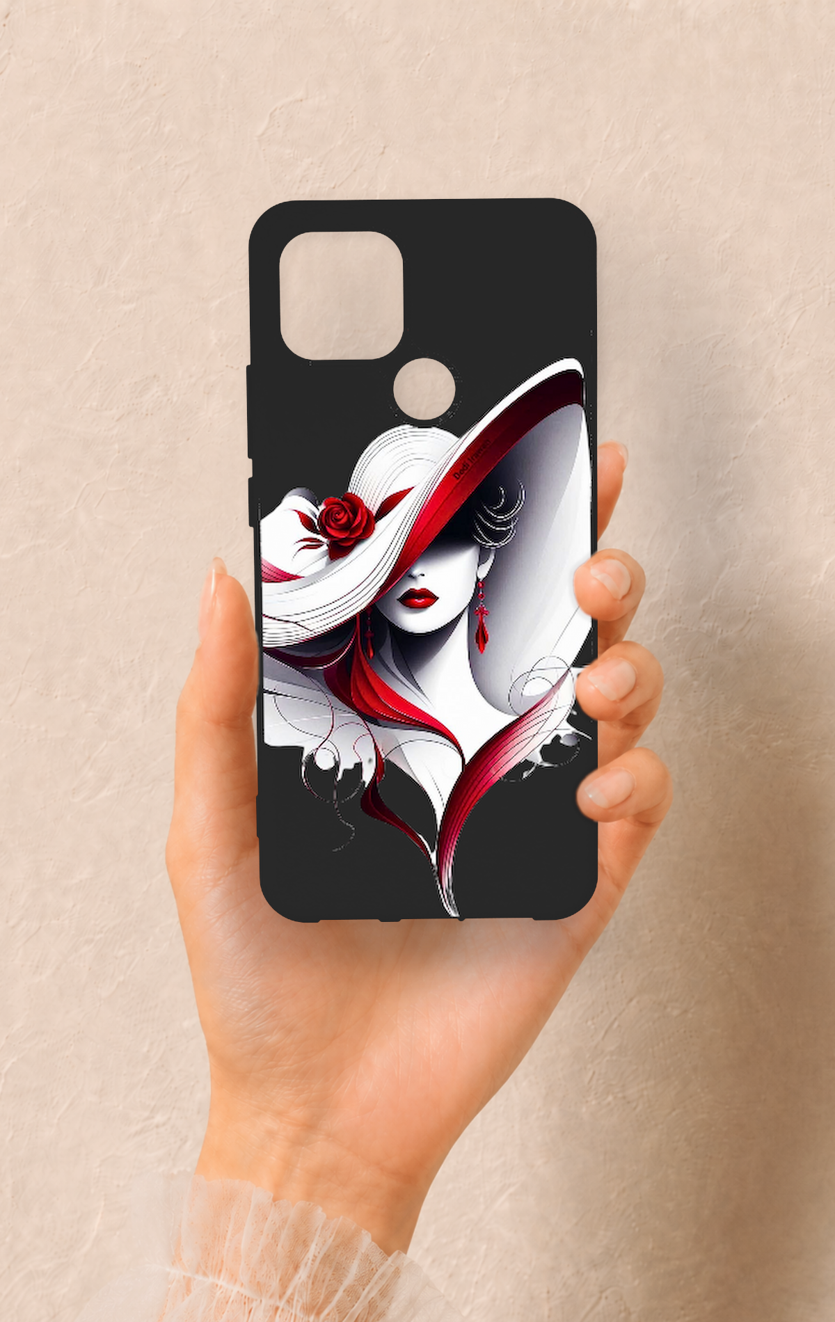 Oppo A15 Uyumlu Matmazel Desenli Silikon Kılıf