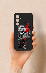 Samsung A54 Uyumlu Atatürk Anıtkabir Desenli Silikon Kılıf