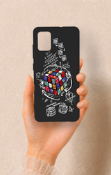 Saamsung A51 Uyumlu Rubik Küb Desenli Silikon Kılıf
